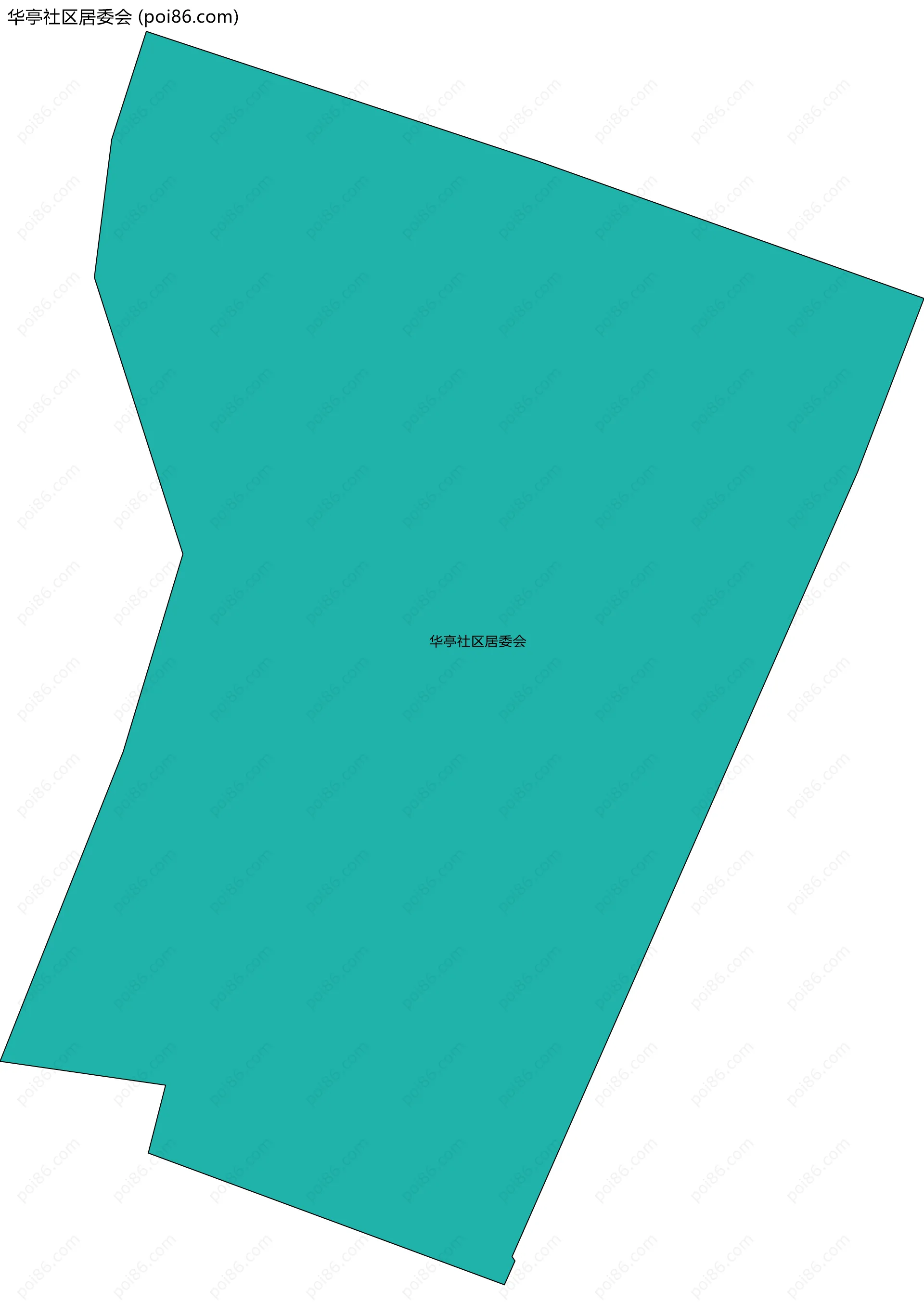 华亭社区居委会边界地图