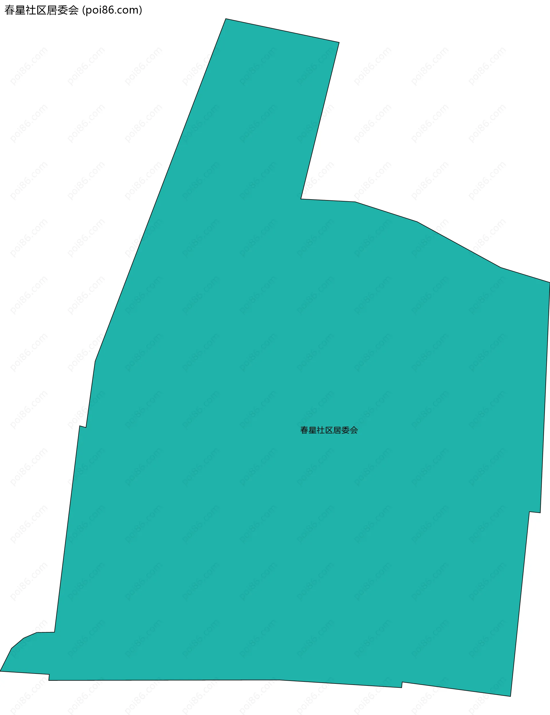 春星社区居委会边界地图