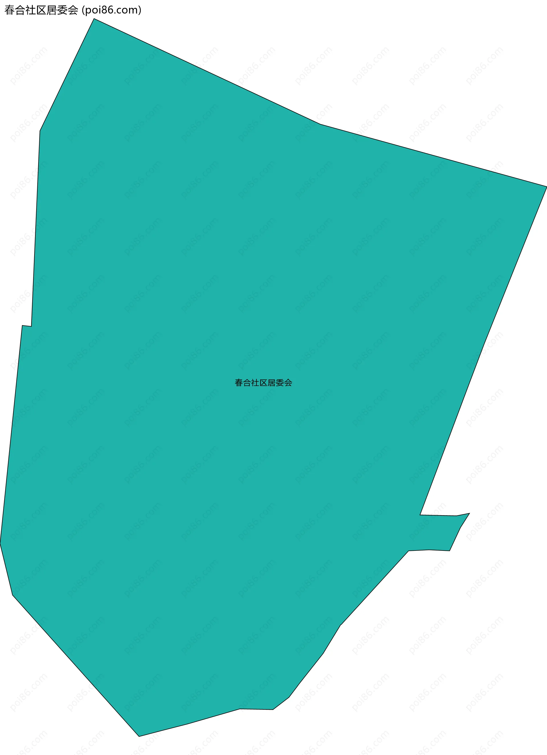 春合社区居委会边界地图