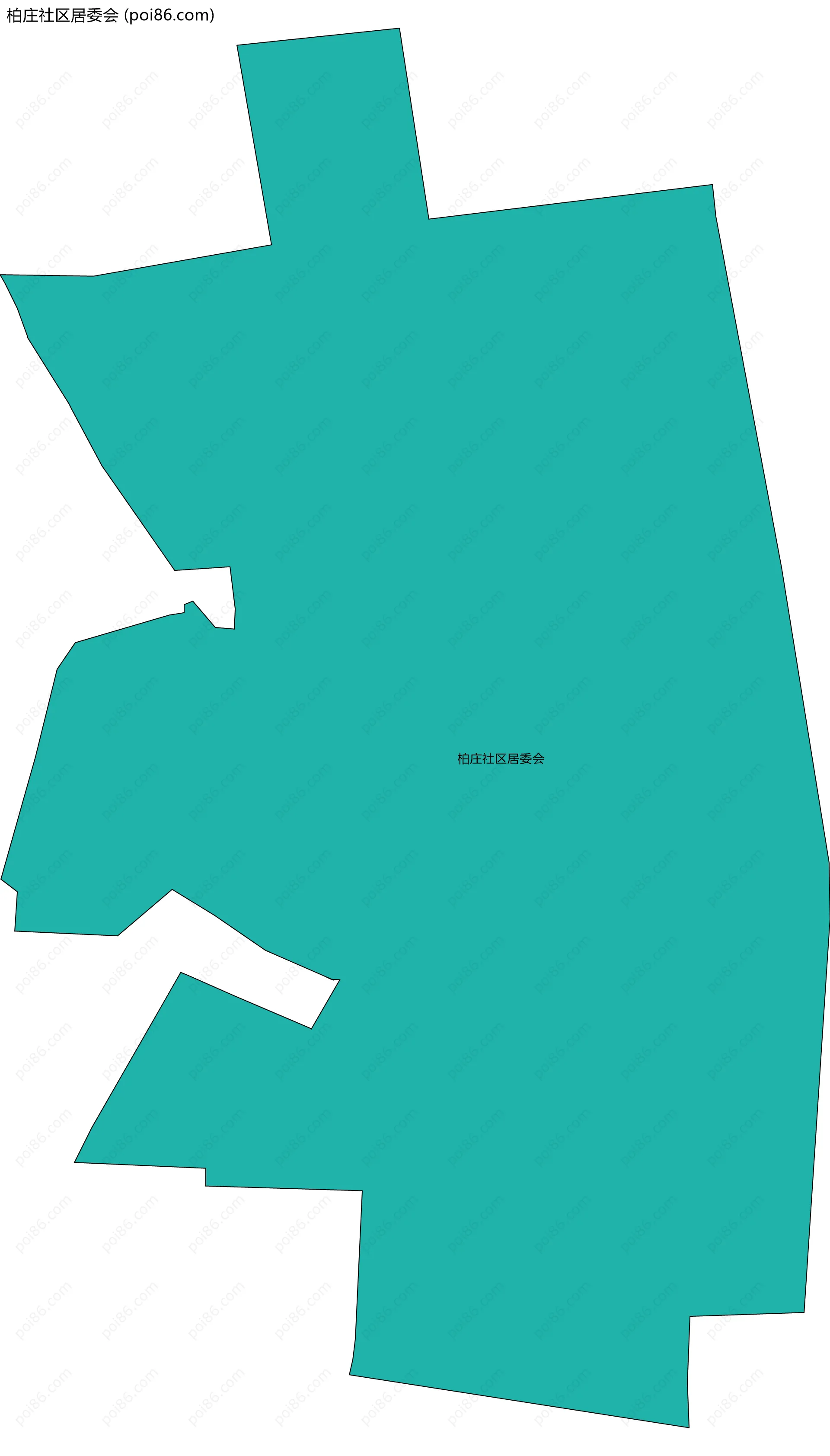 柏庄社区居委会边界地图