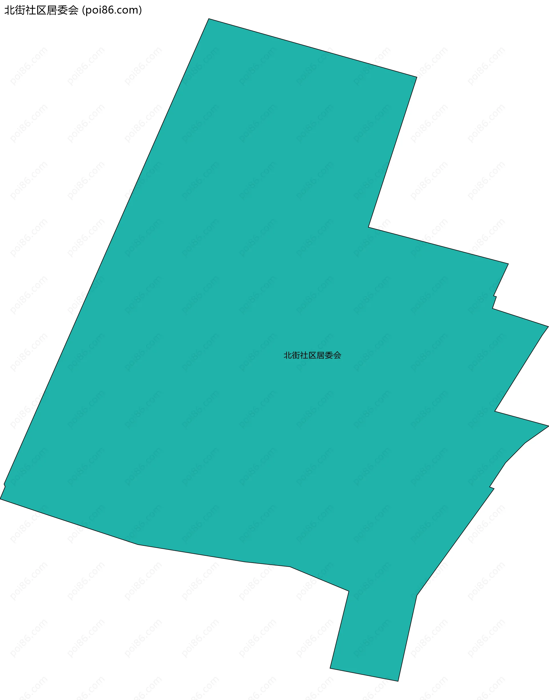 北街社区居委会边界地图