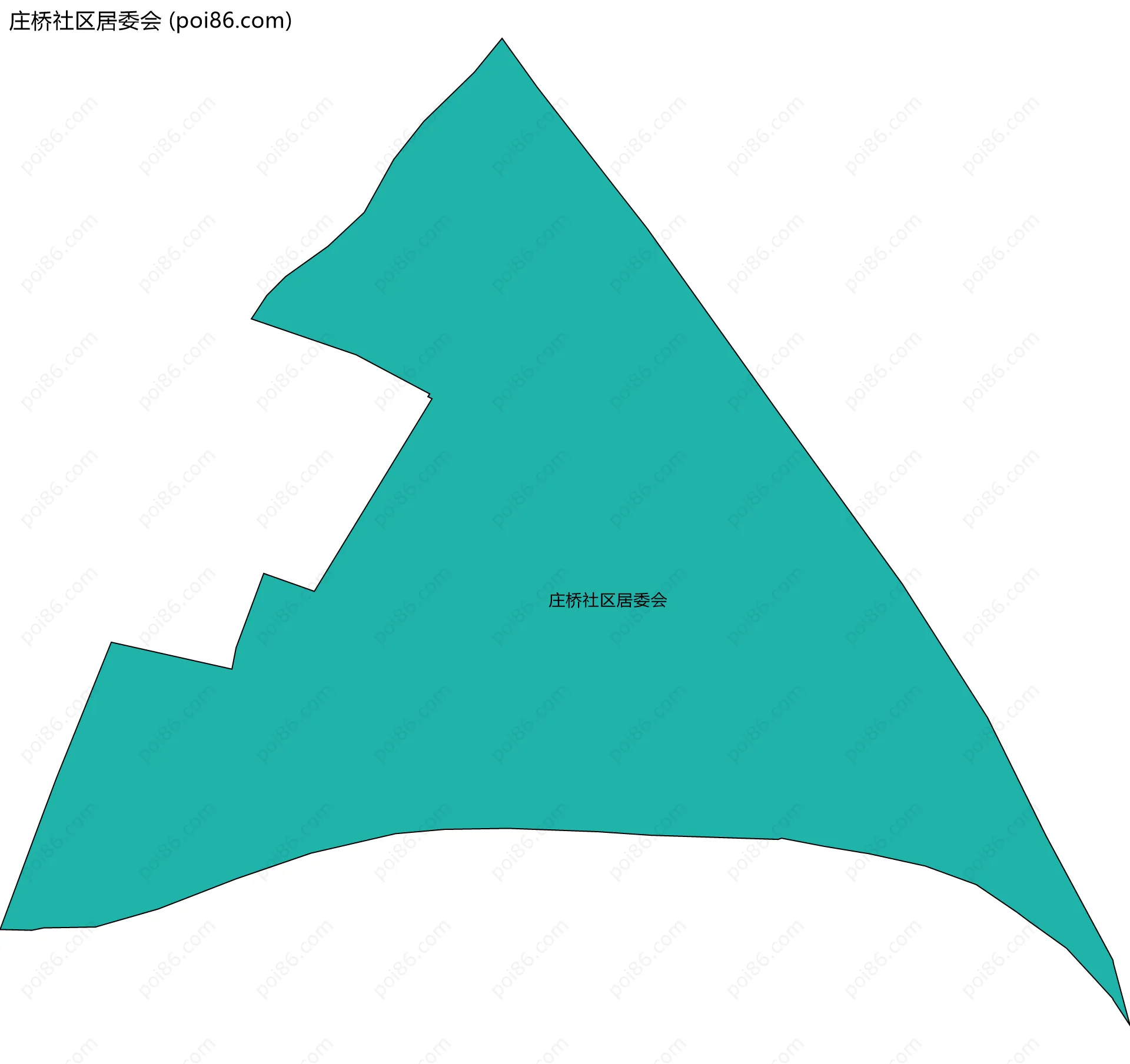 庄桥社区居委会边界地图