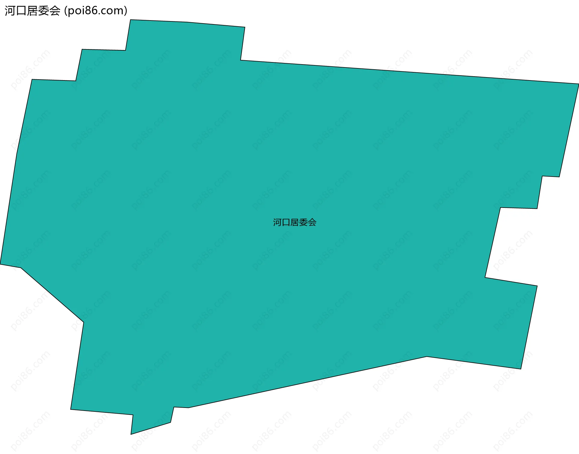 河口居委会边界地图