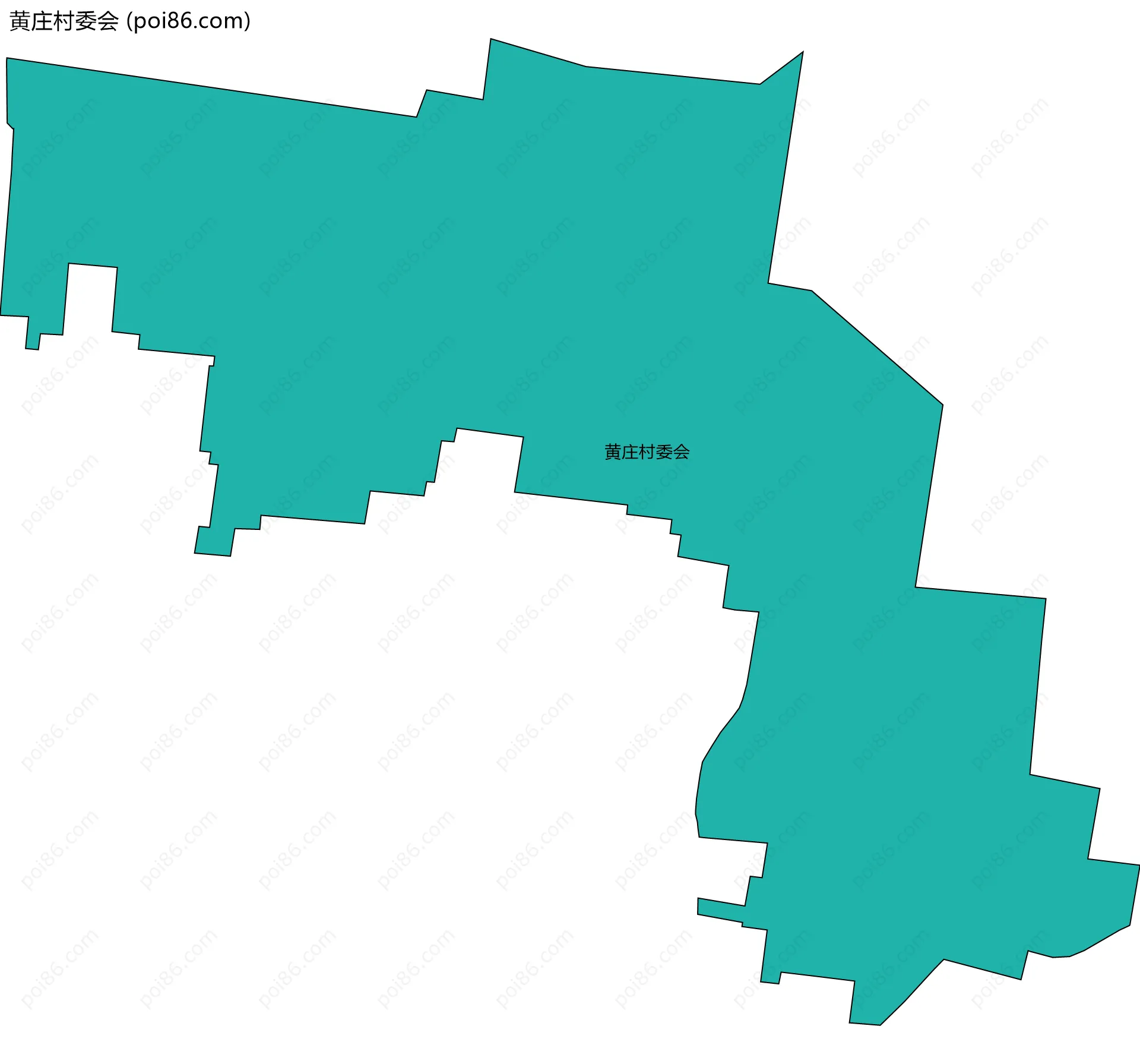 黄庄村委会边界地图
