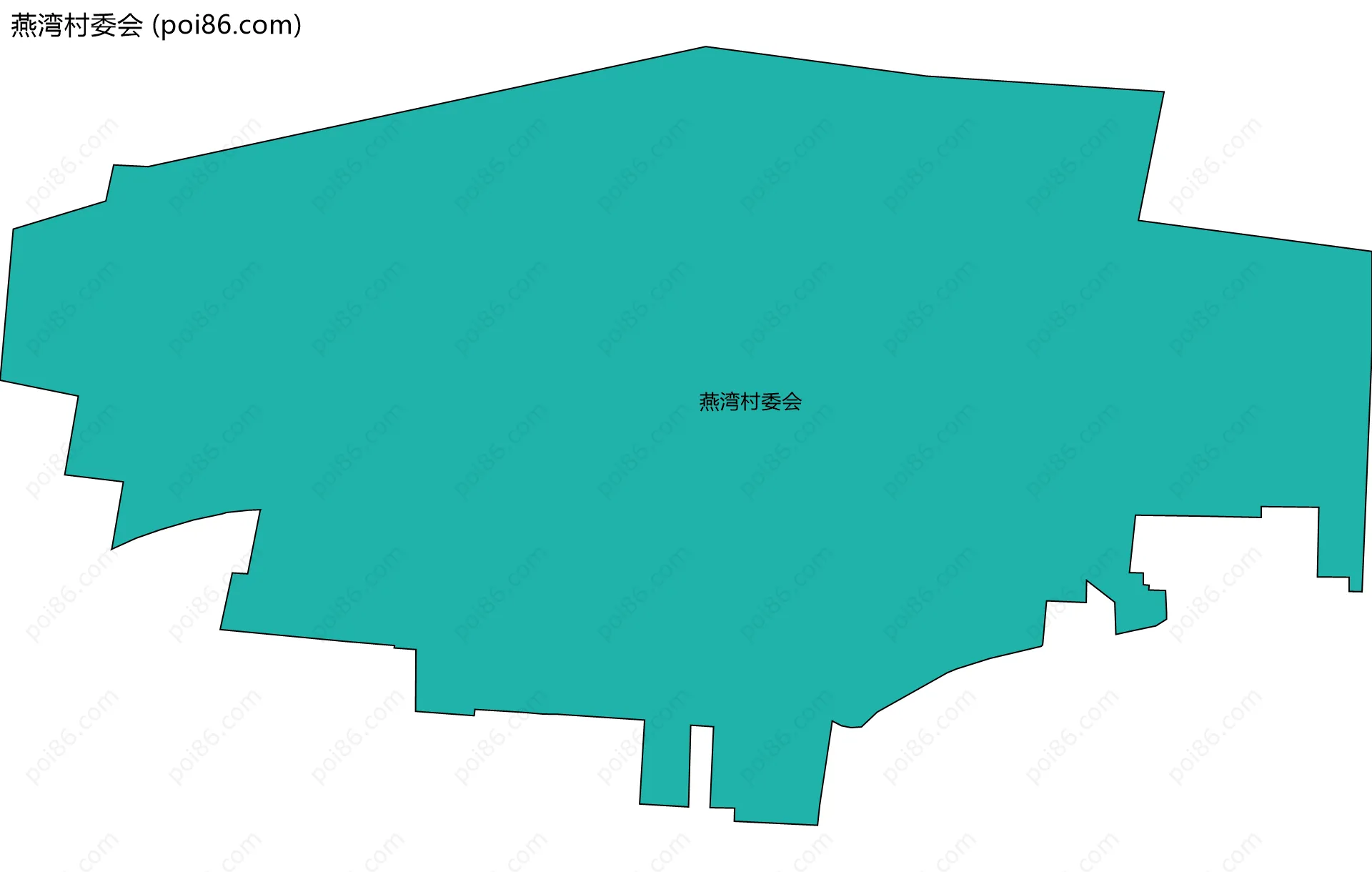 燕湾村委会边界地图