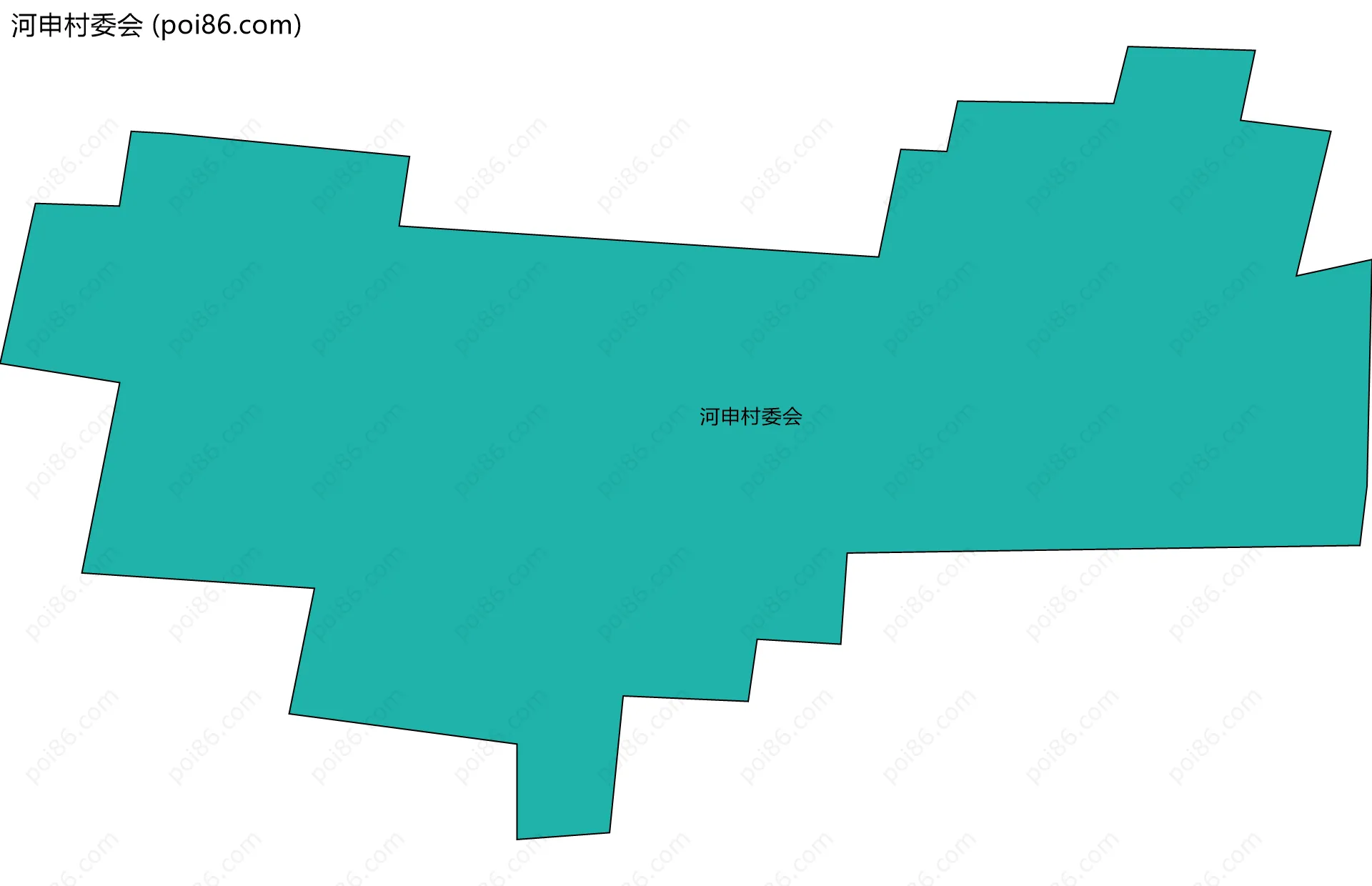 河申村委会边界地图