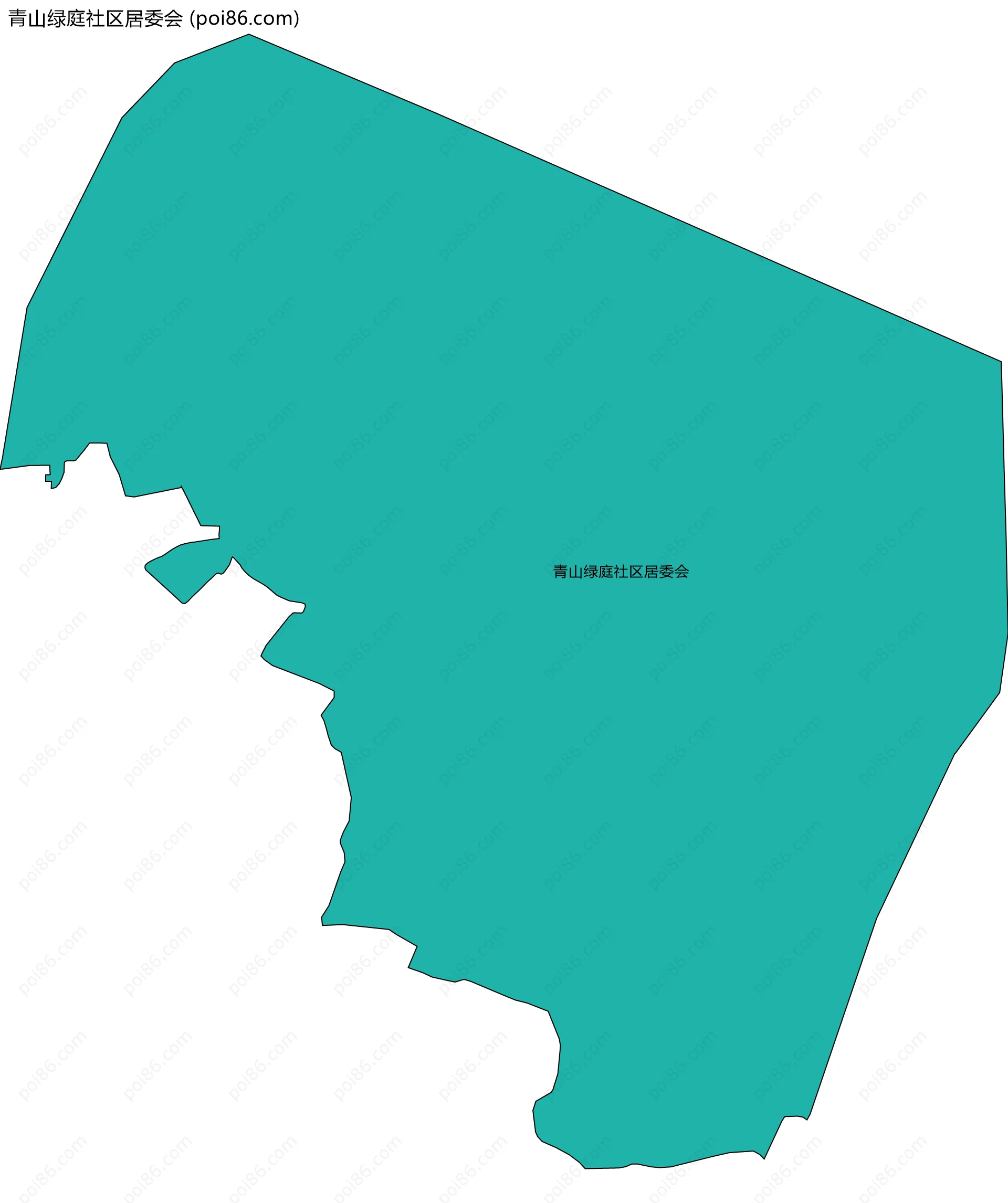 青山绿庭社区居委会边界地图