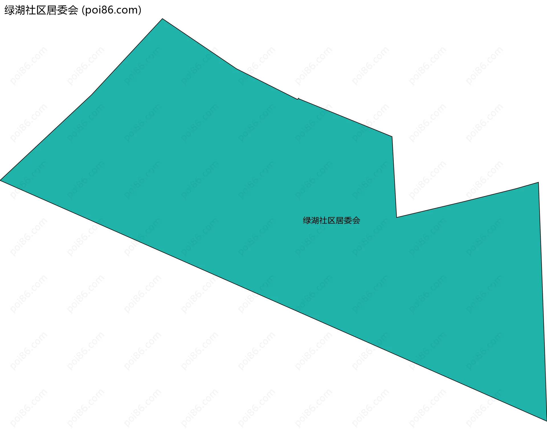 绿湖社区居委会边界地图