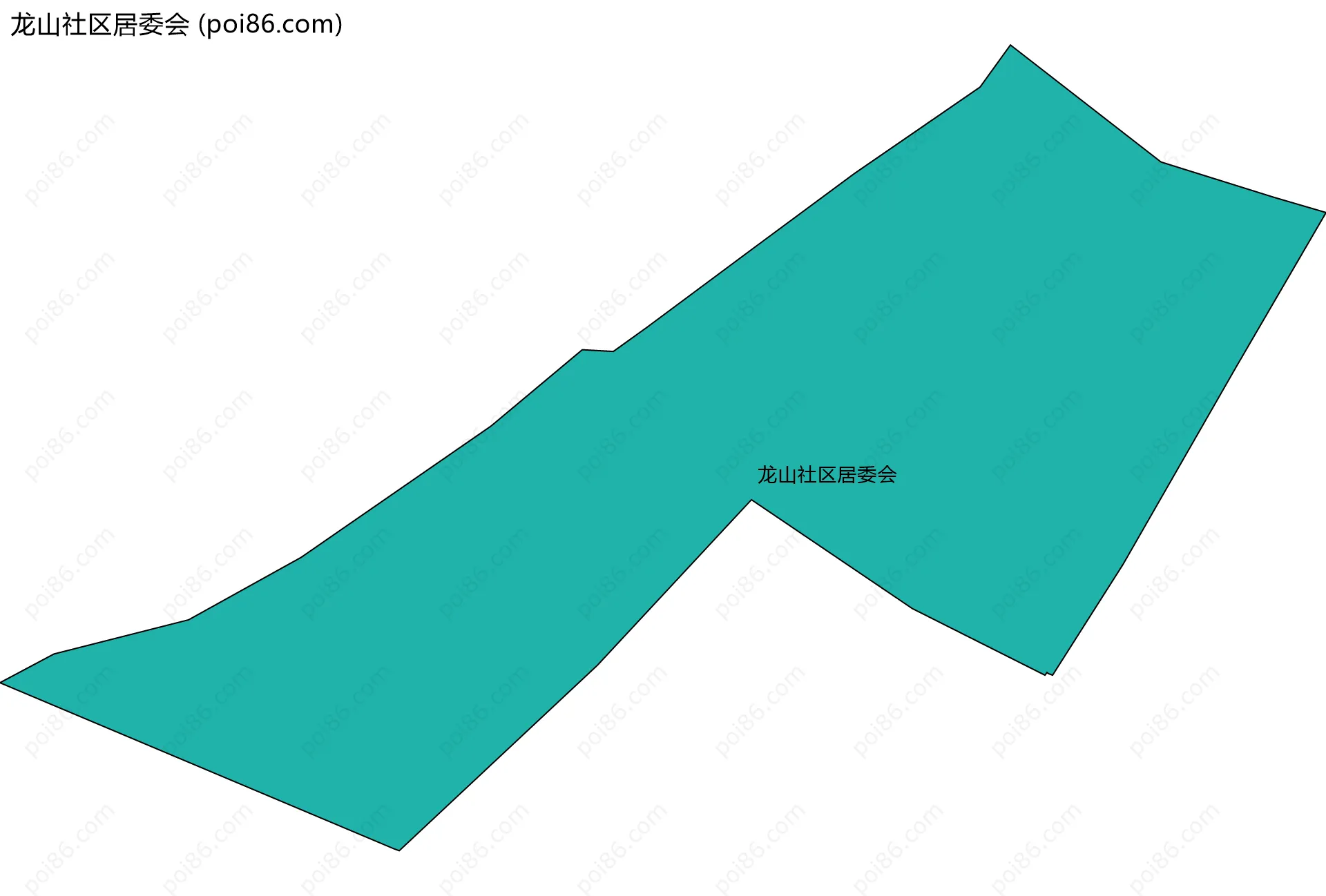 龙山社区居委会边界地图