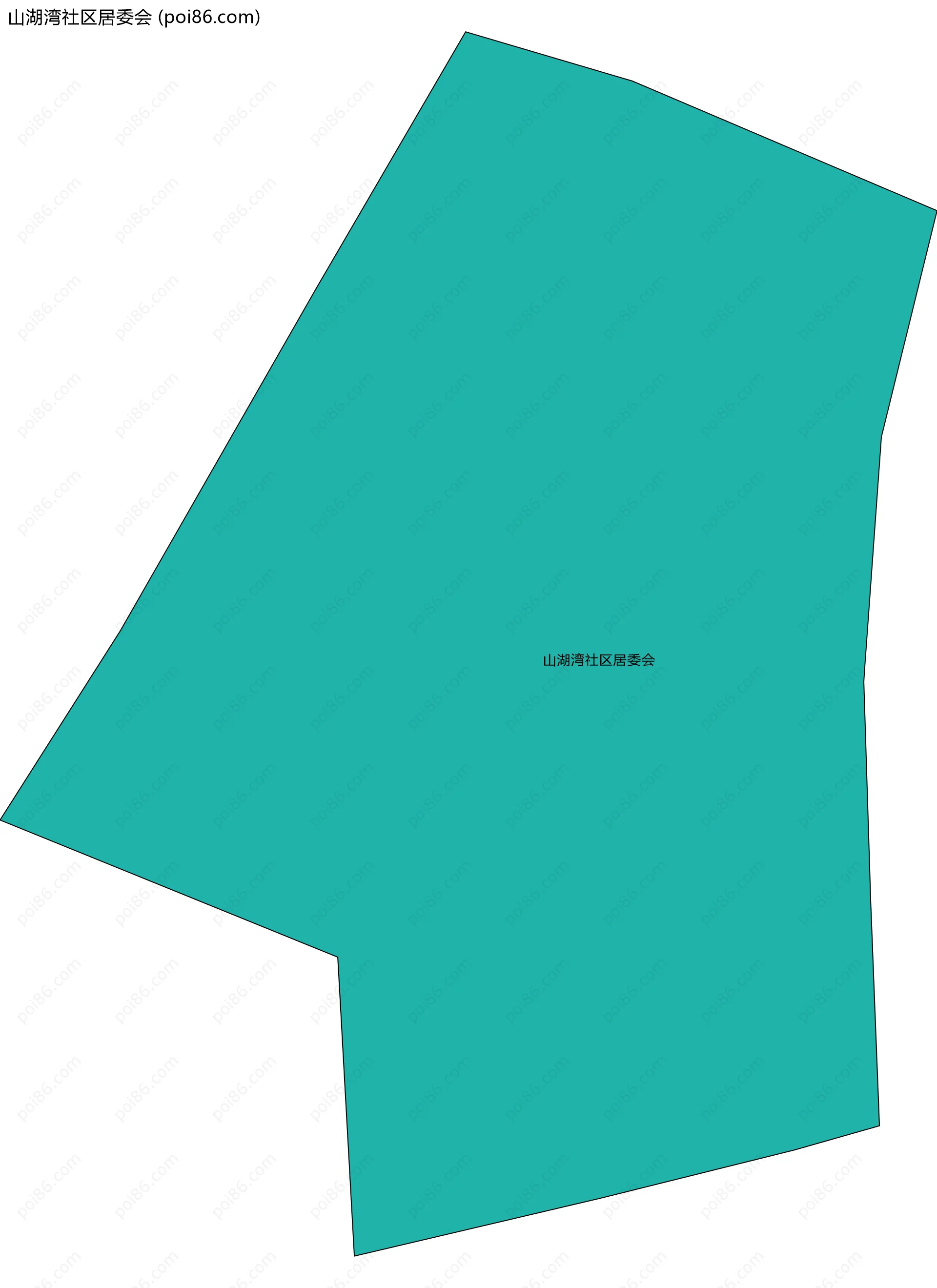 山湖湾社区居委会边界地图