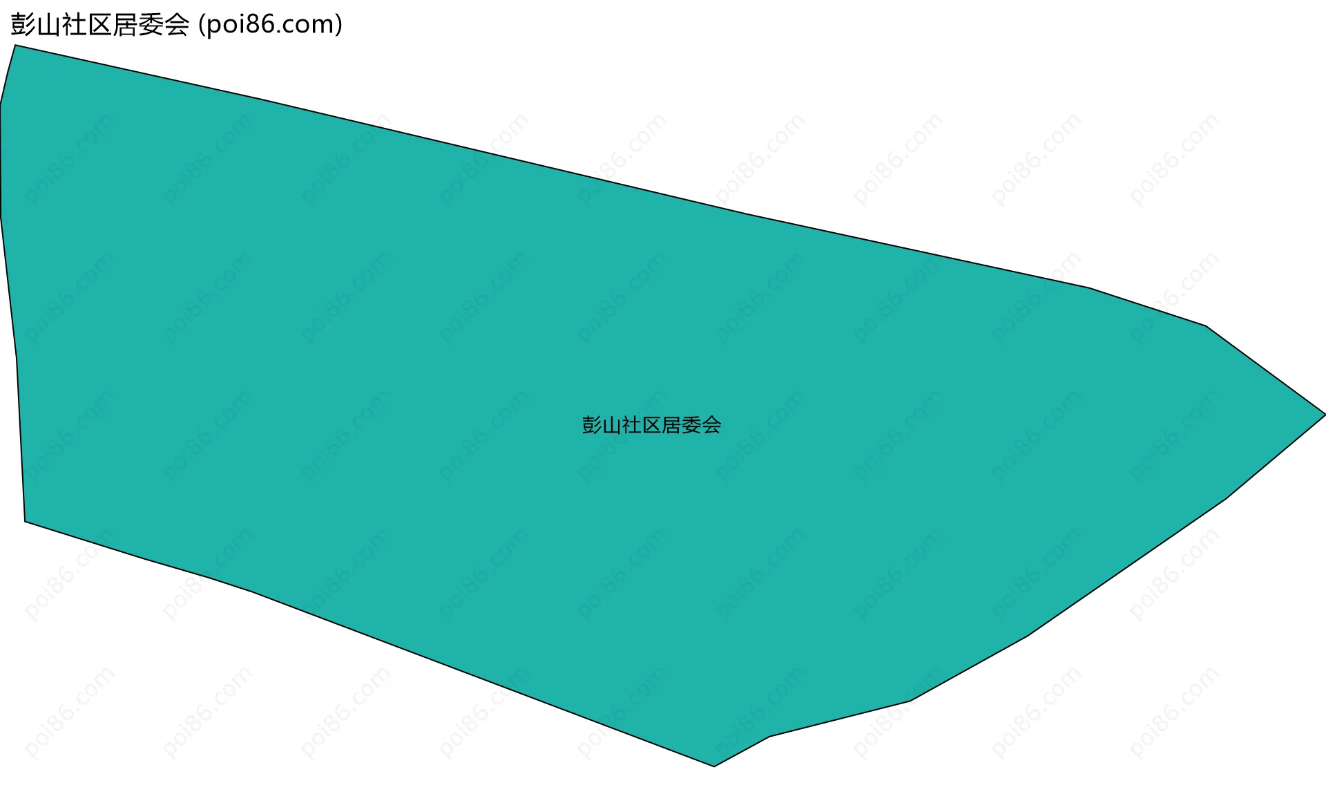彭山社区居委会边界地图