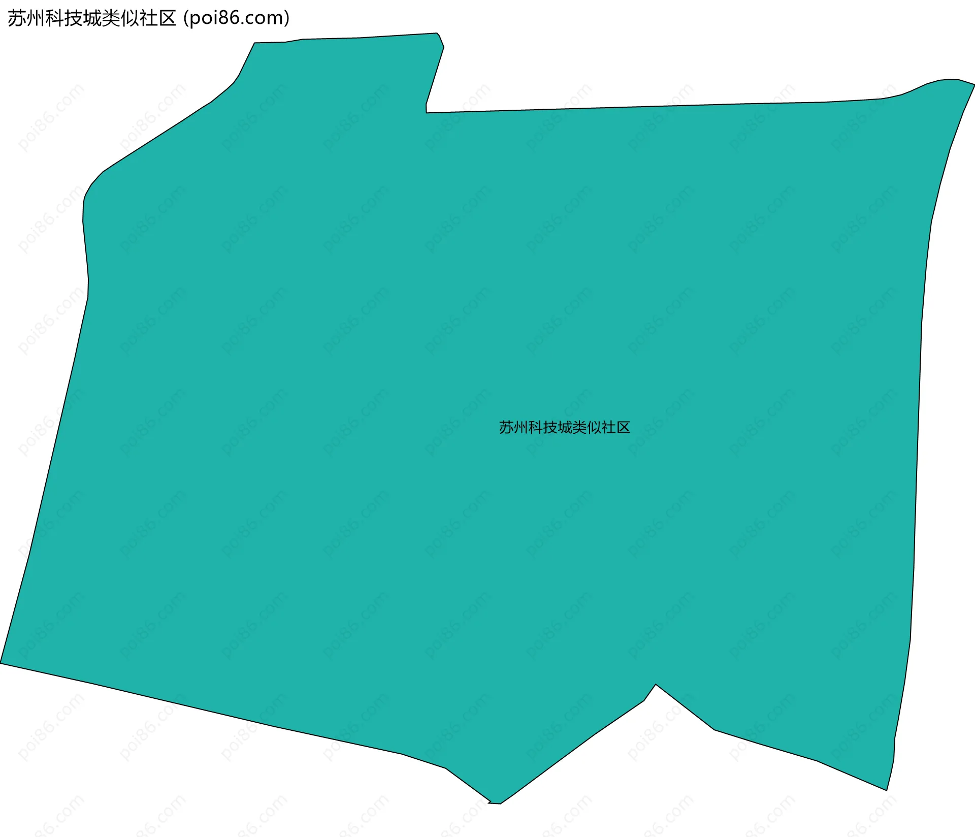 苏州科技城类似社区边界地图