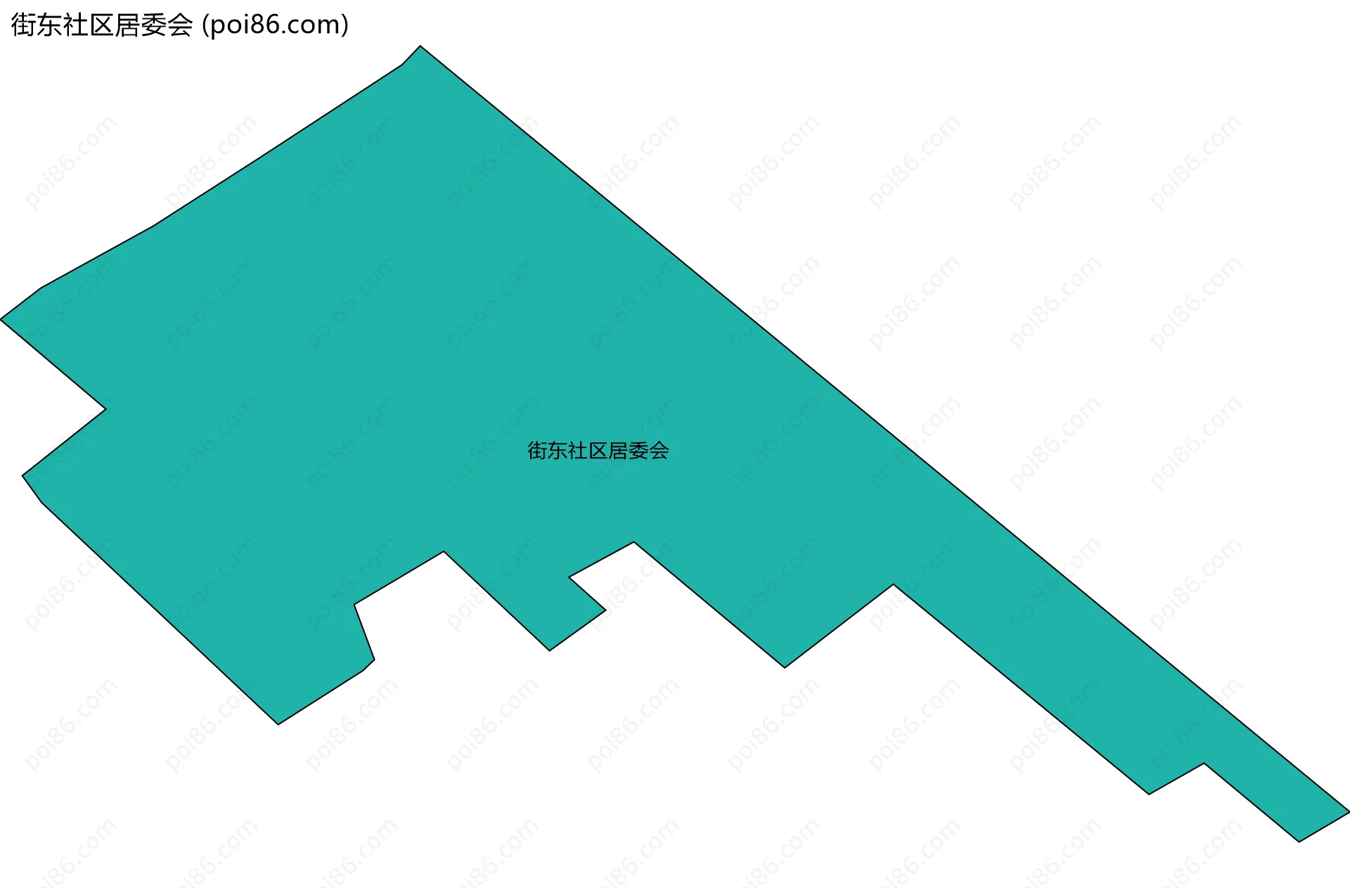 街东社区居委会边界地图