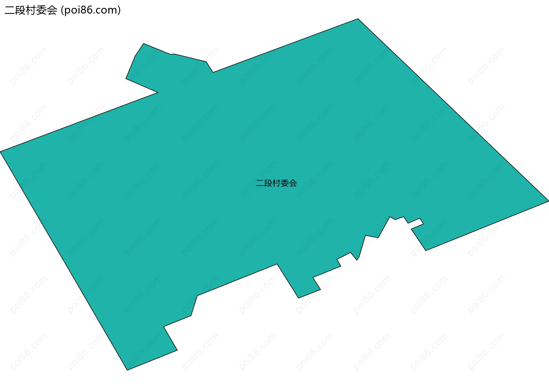 二段村委会边界地图