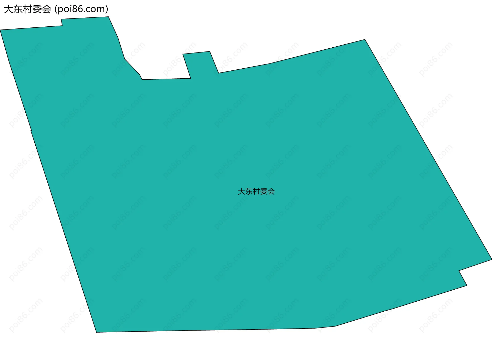 大东村委会边界地图