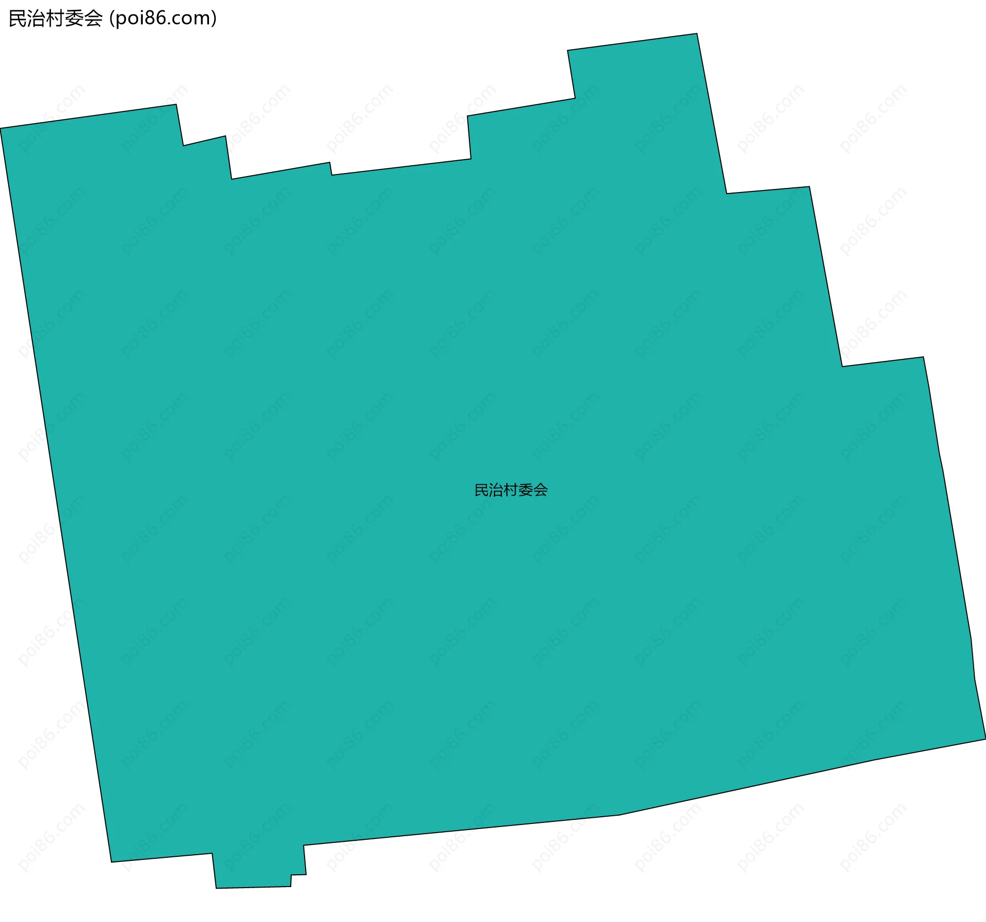 民治村委会边界地图