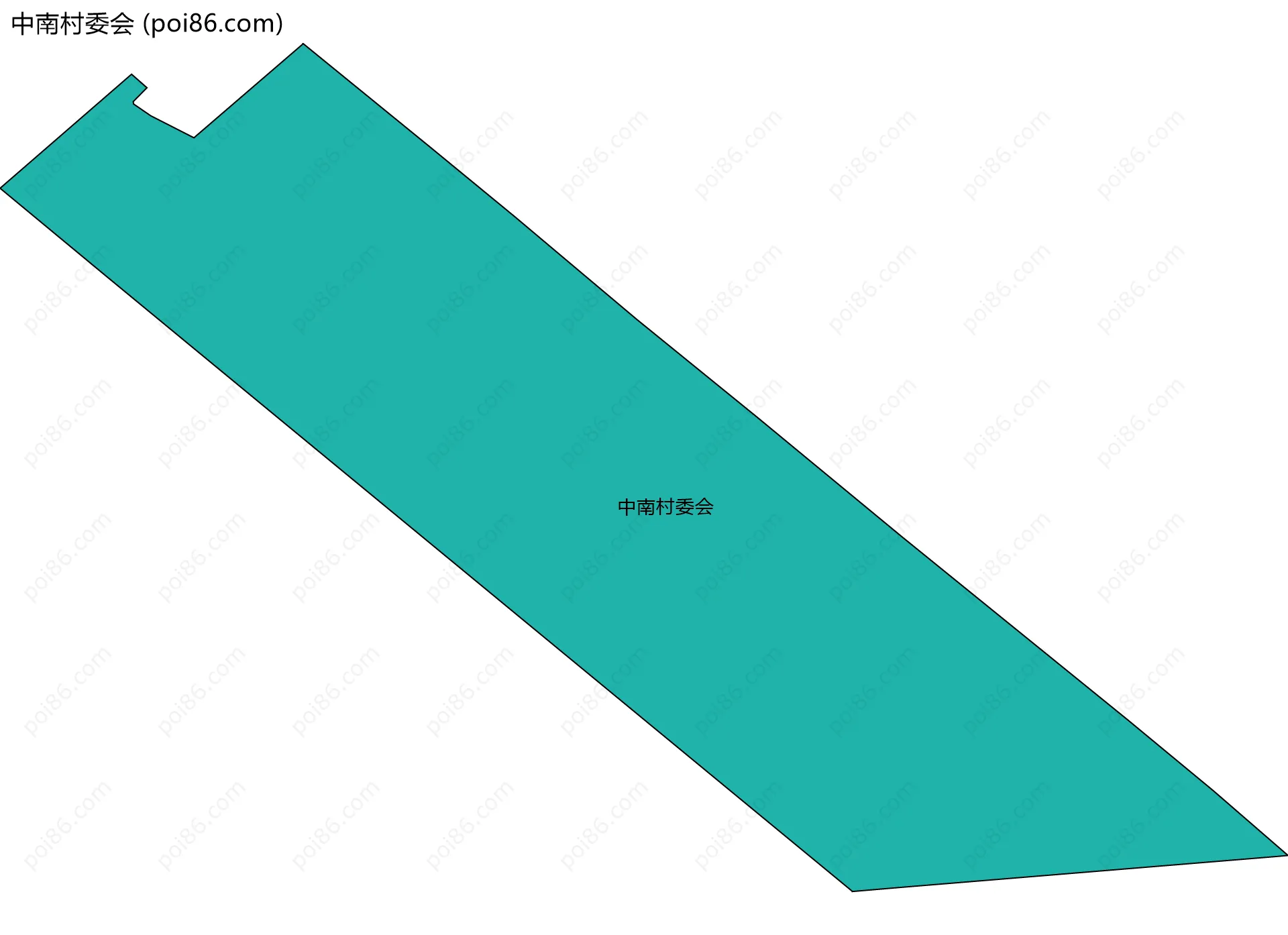 中南村委会边界地图
