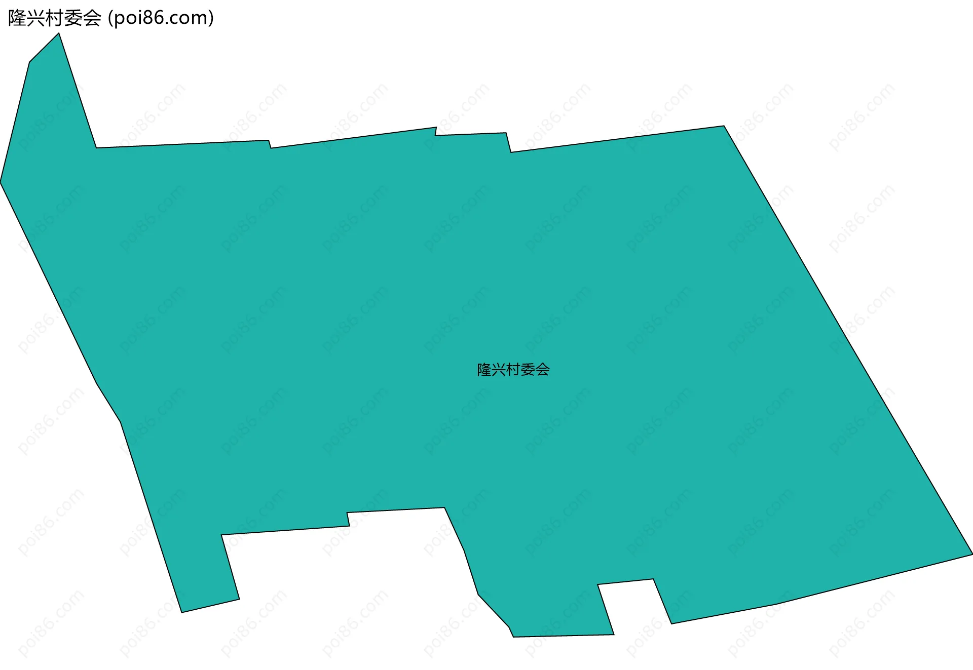 隆兴村委会边界地图
