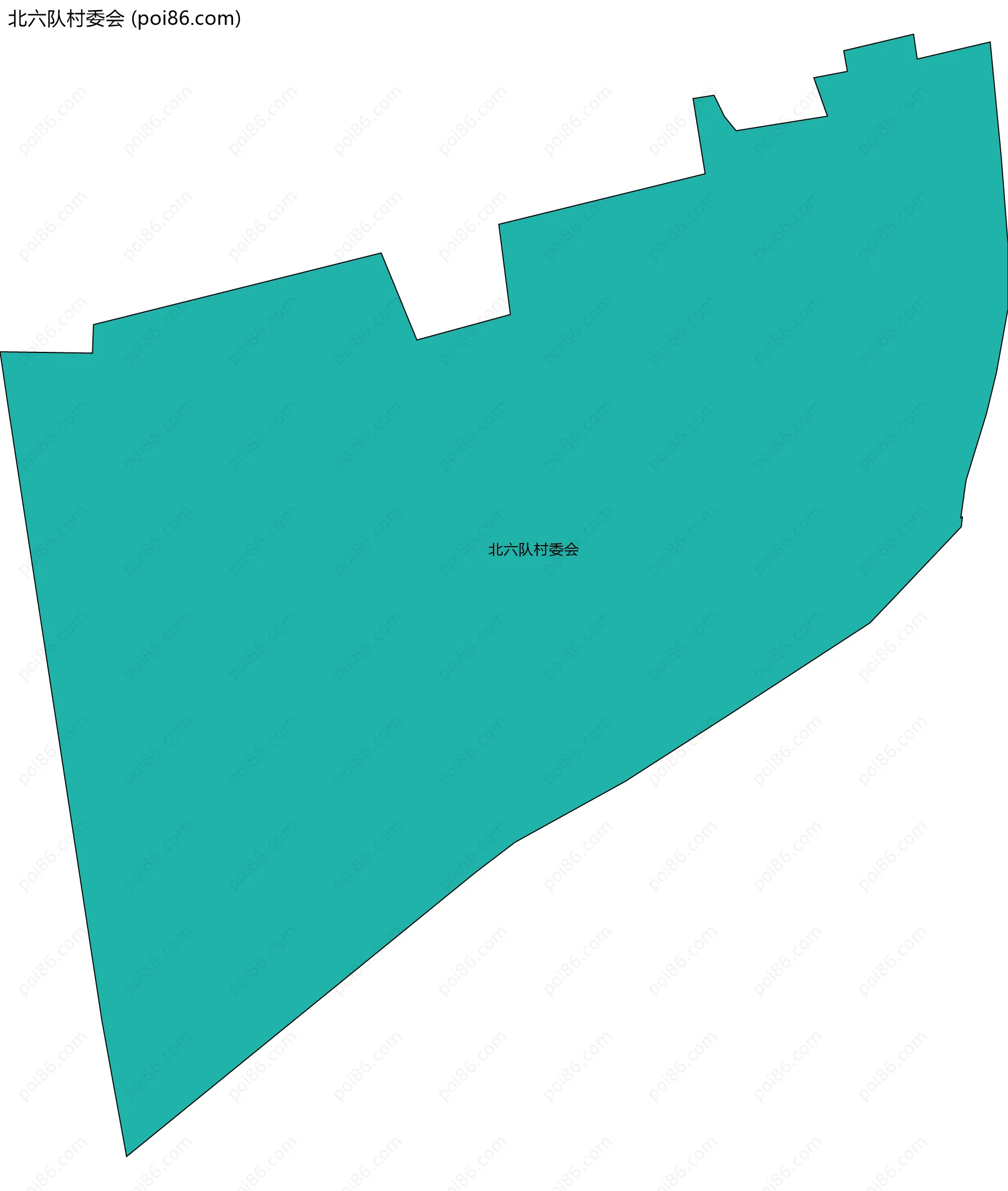 北六队村委会边界地图