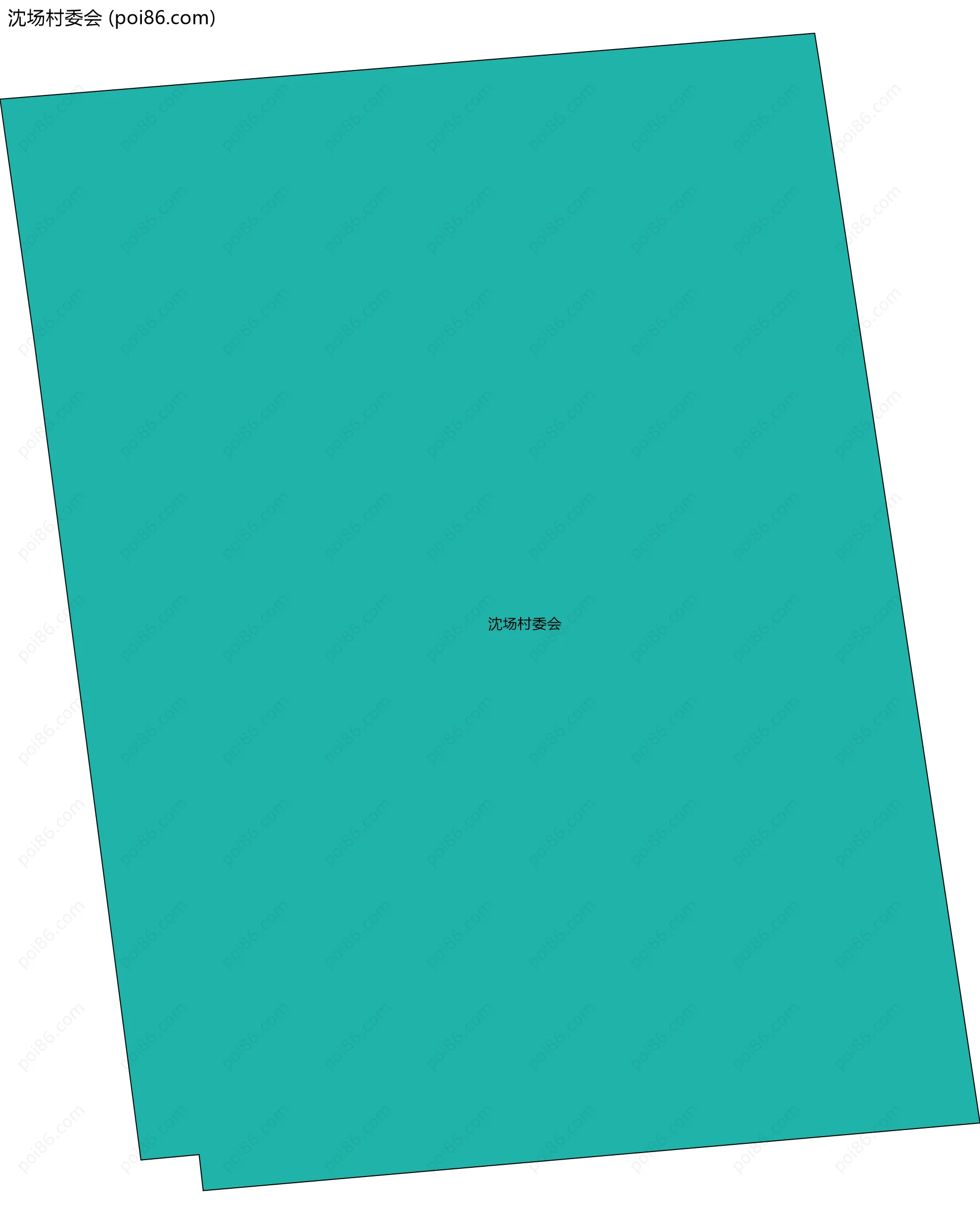 沈场村委会边界地图