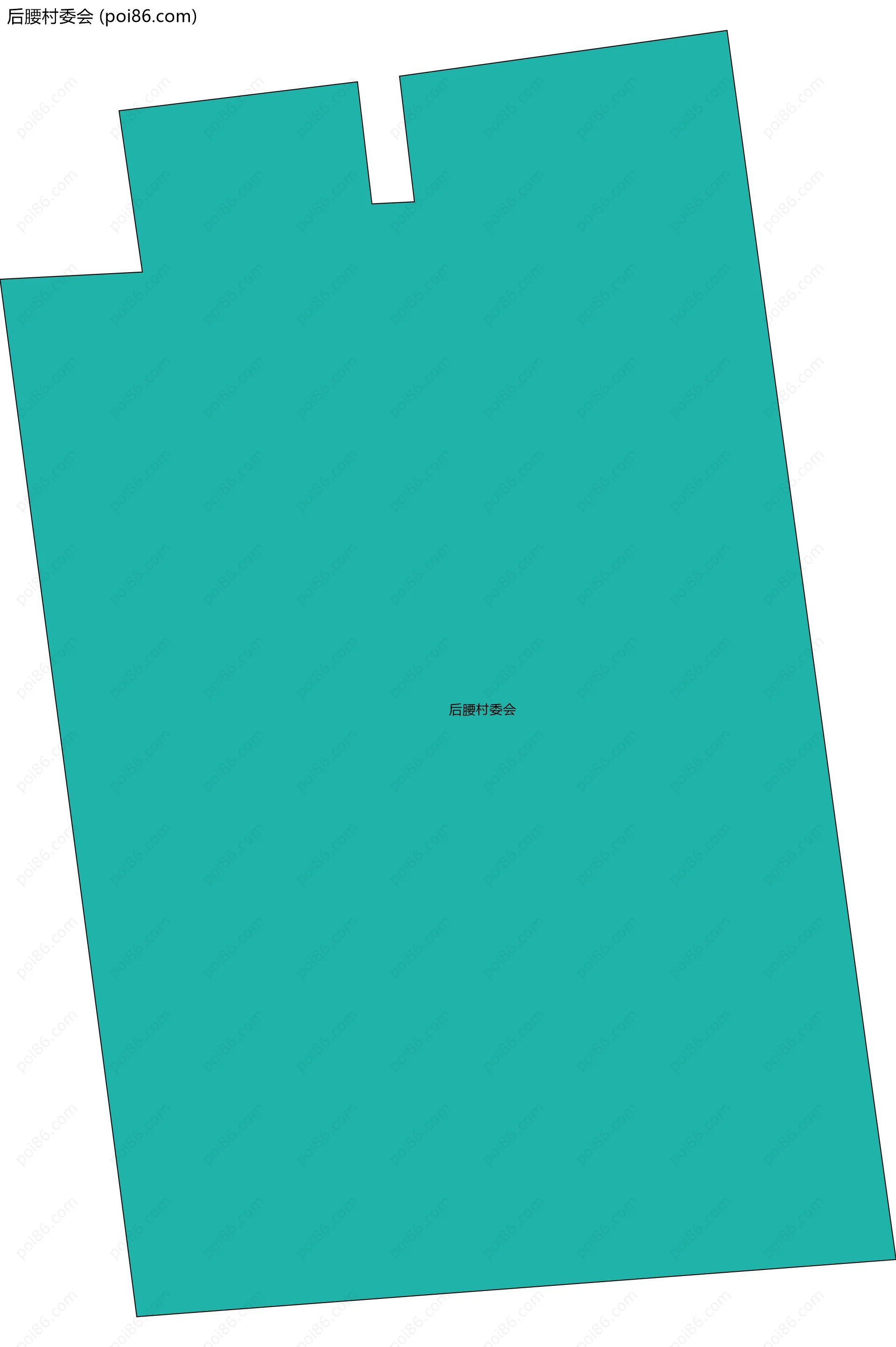 后腰村委会边界地图