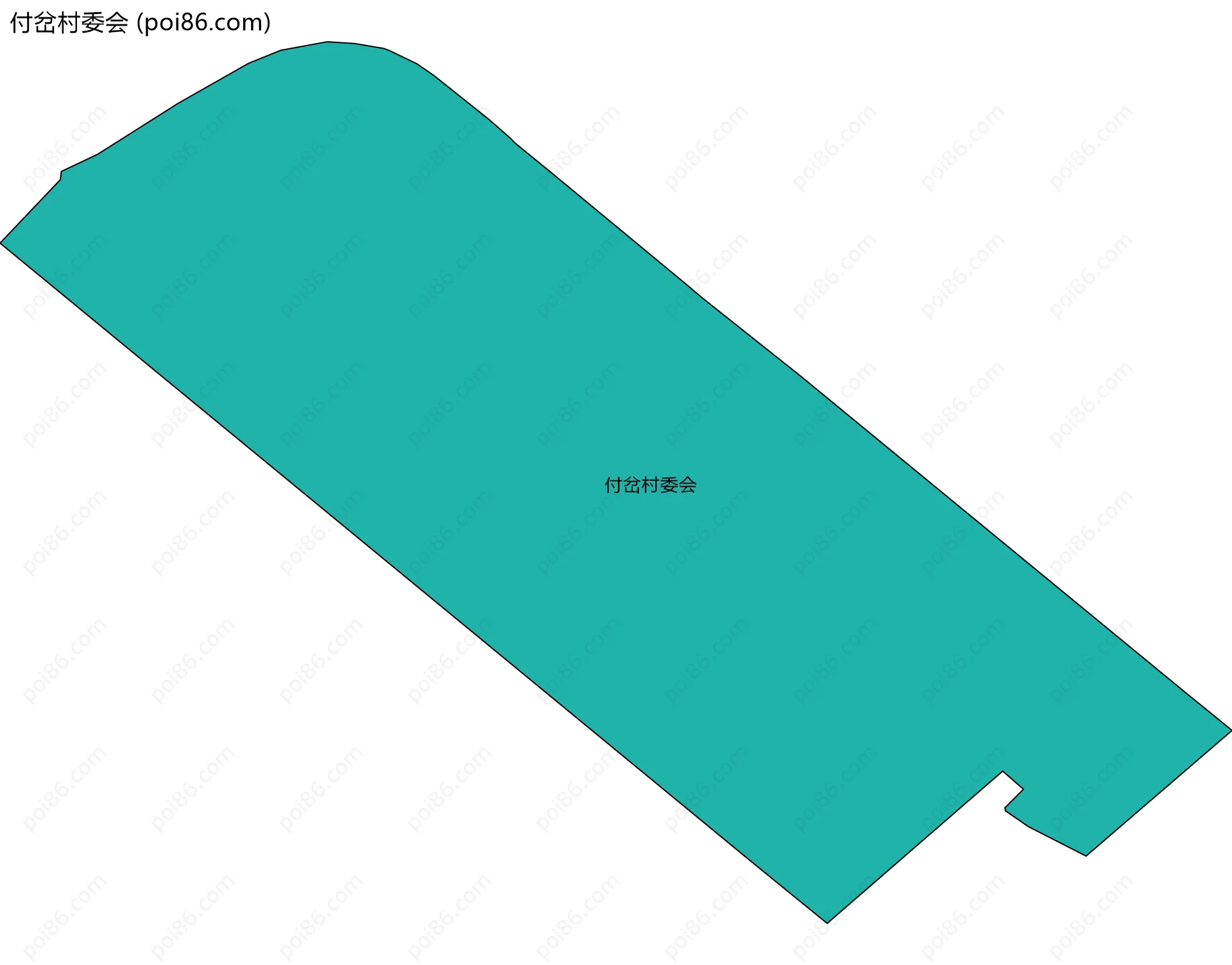 付岔村委会边界地图