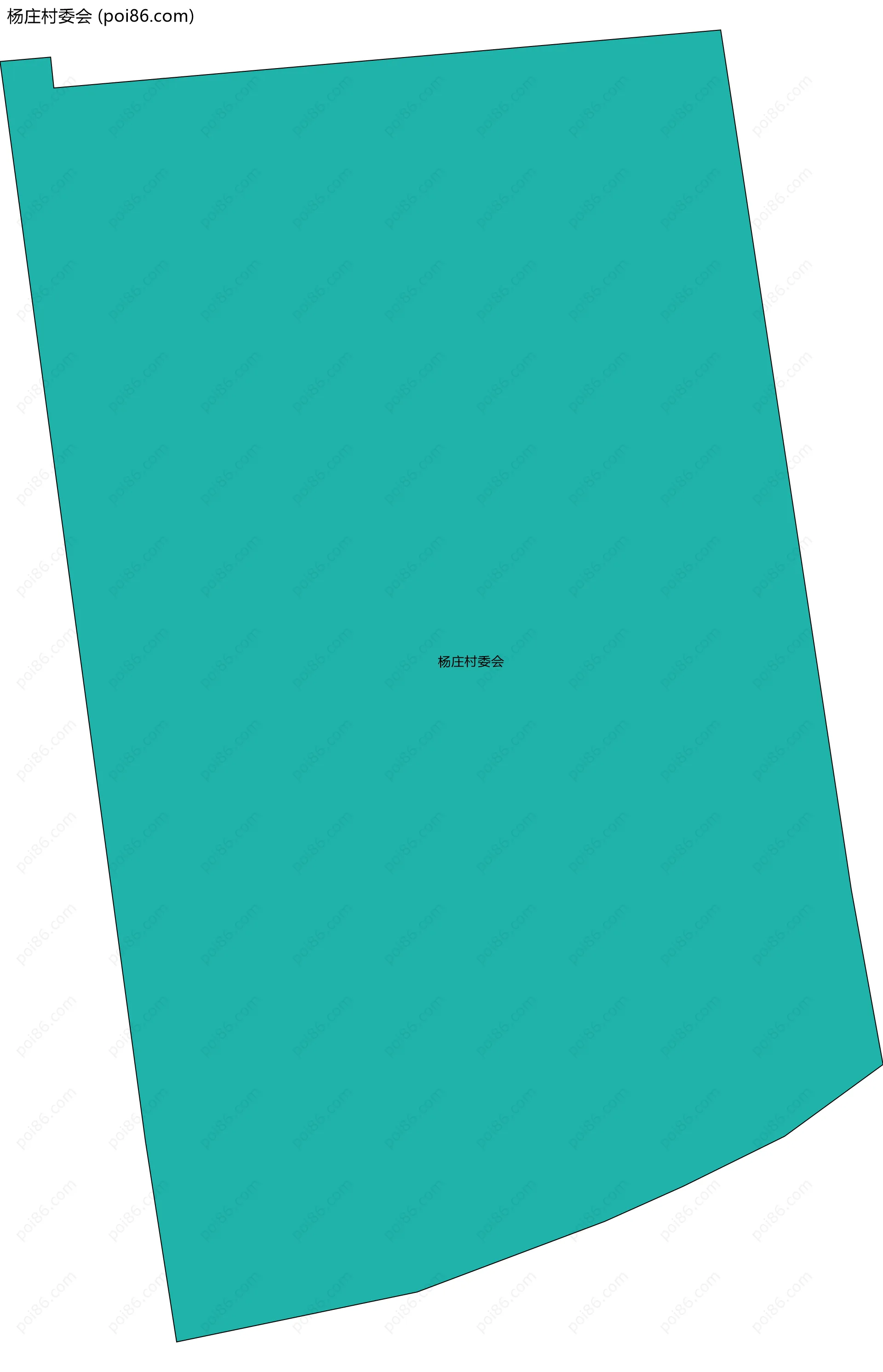 杨庄村委会边界地图