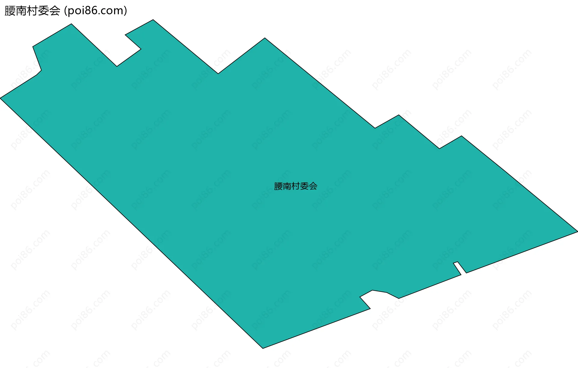 腰南村委会边界地图