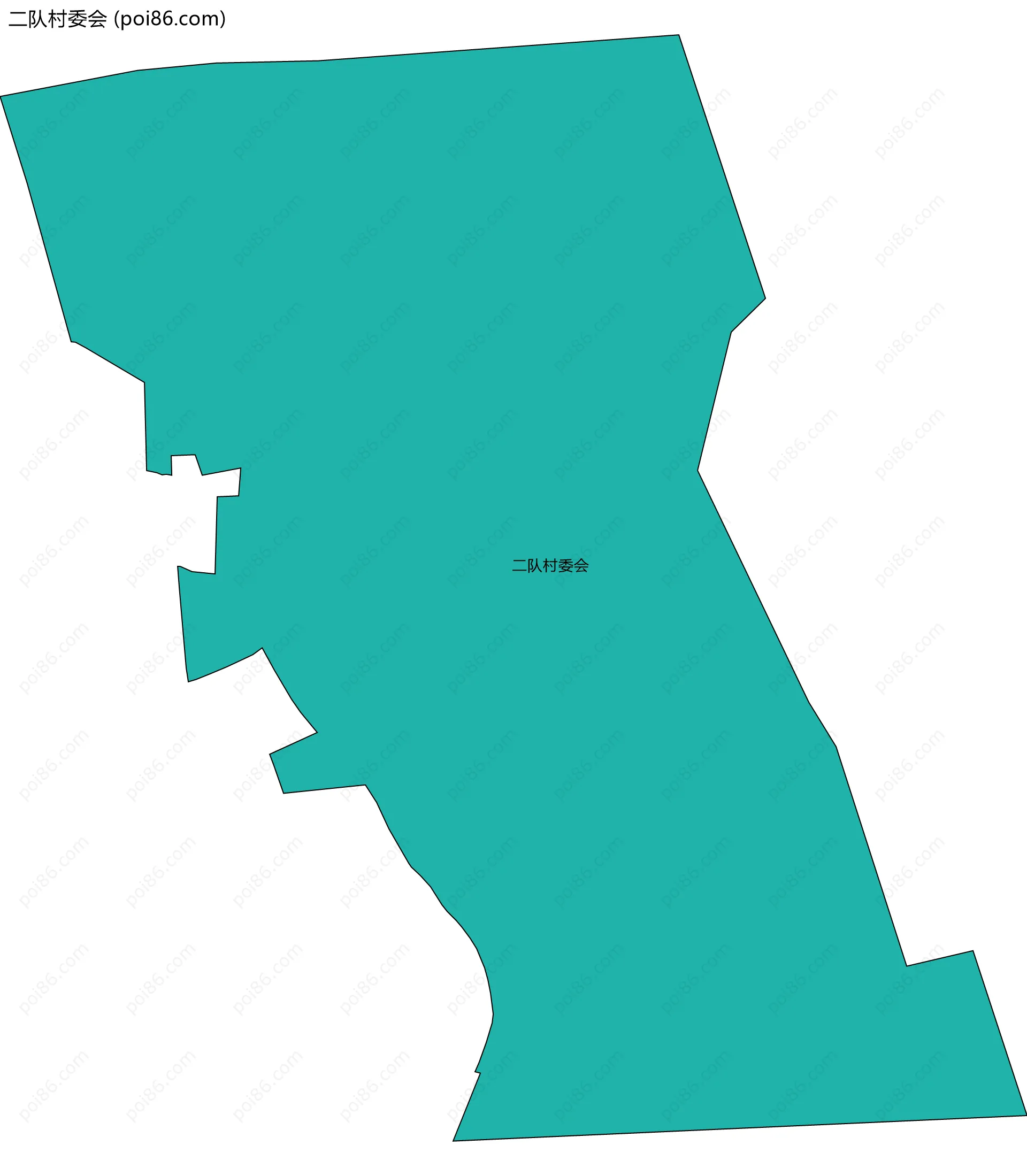 二队村委会边界地图