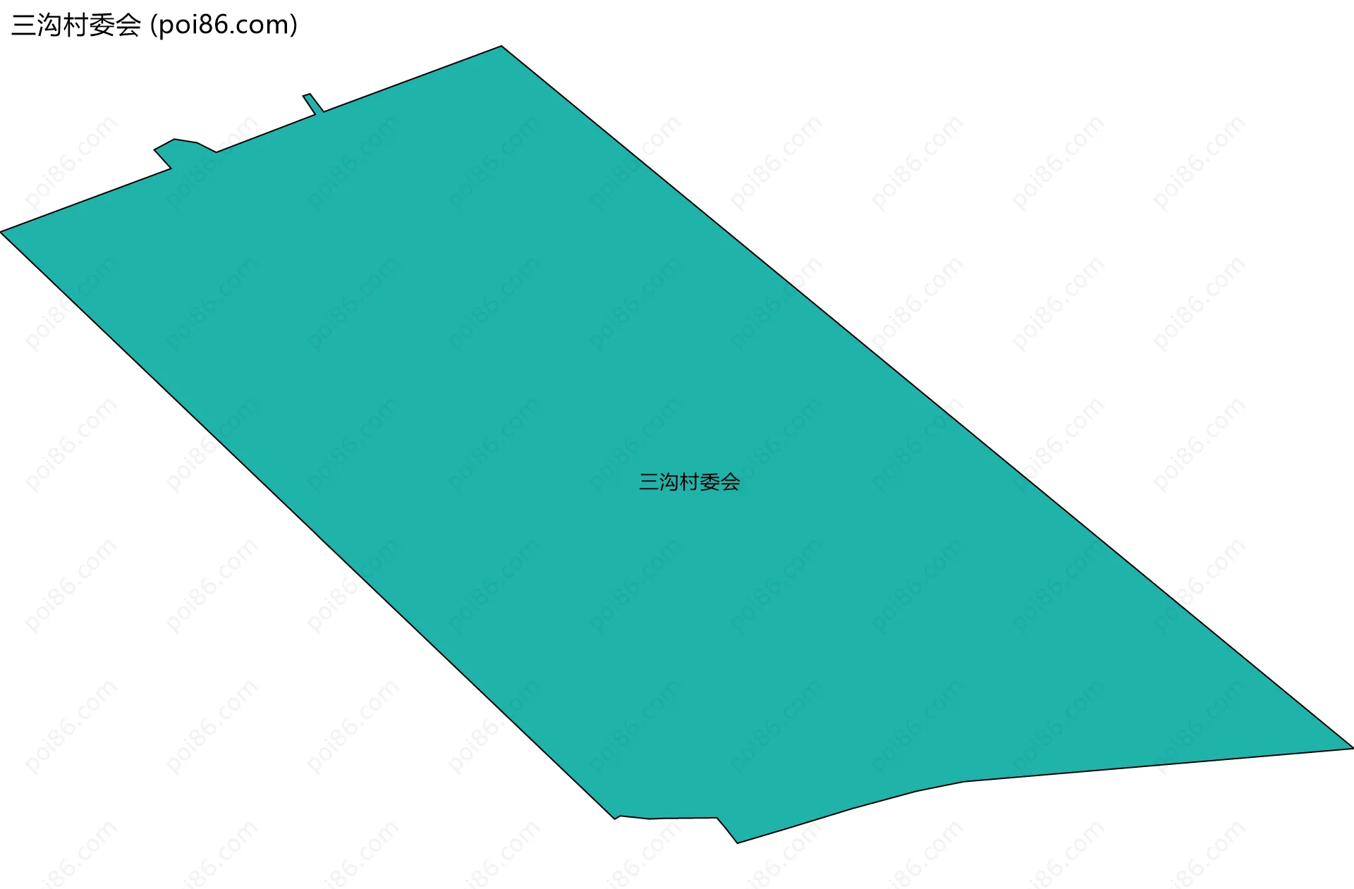 三沟村委会边界地图