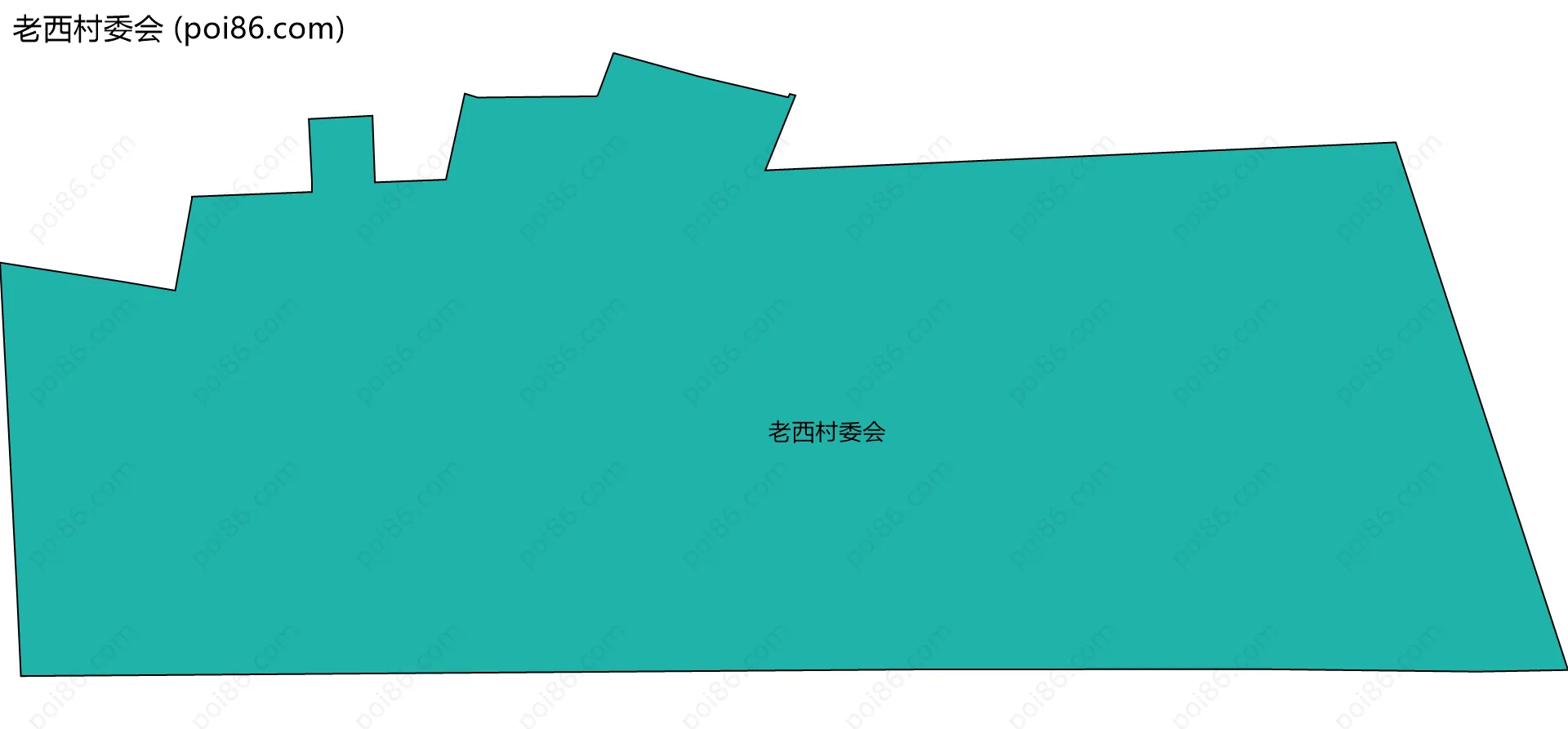 老西村委会边界地图