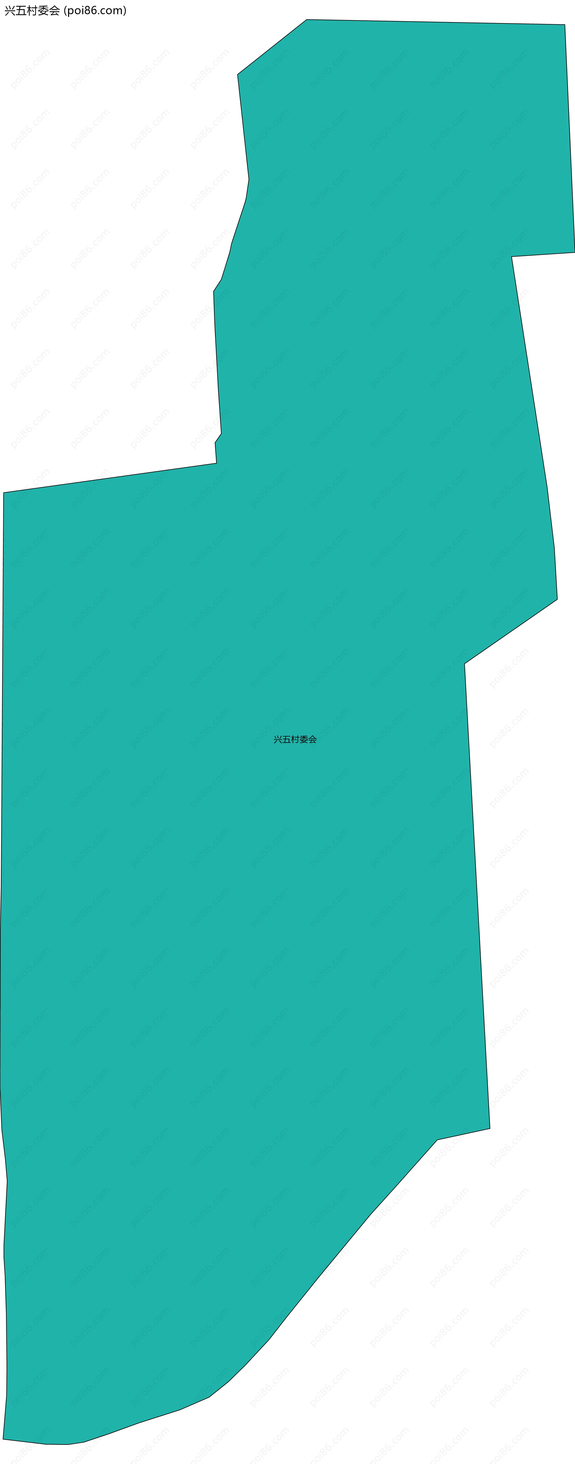 兴五村委会边界地图