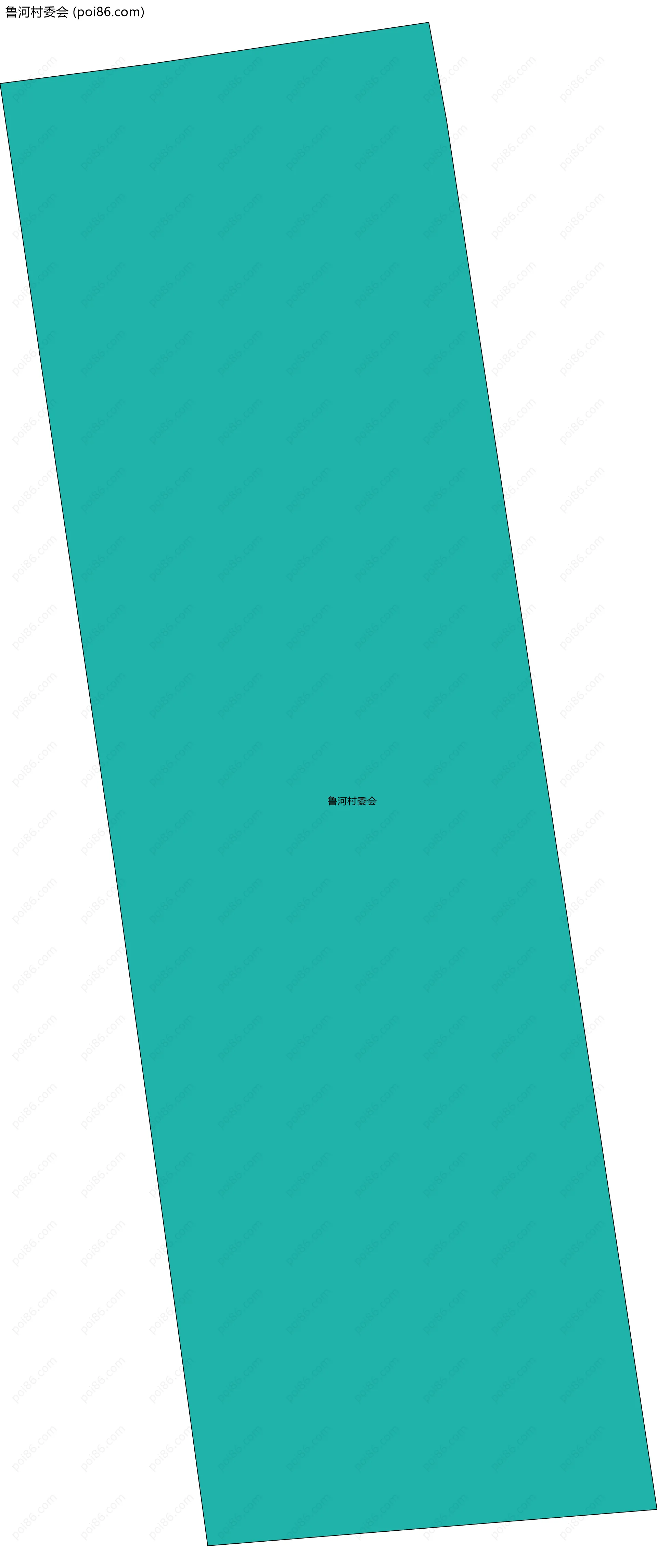 鲁河村委会边界地图