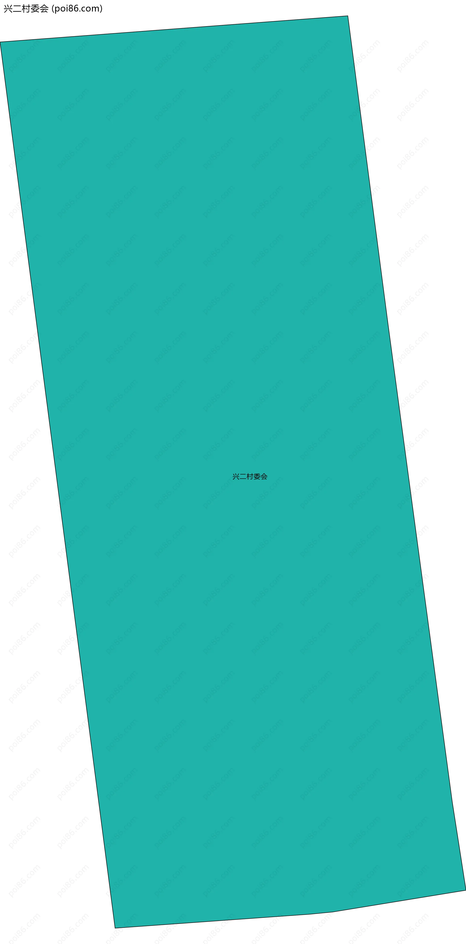 兴二村委会边界地图