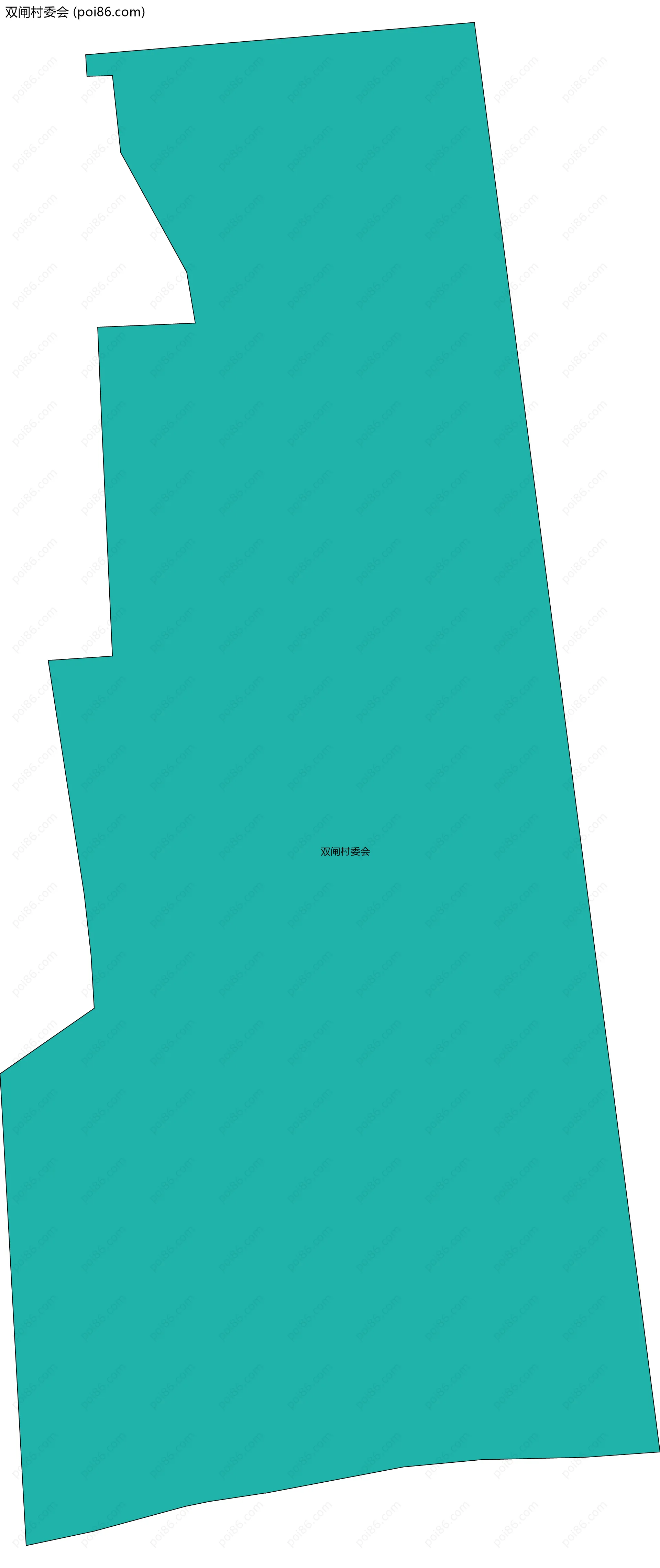 双闸村委会边界地图