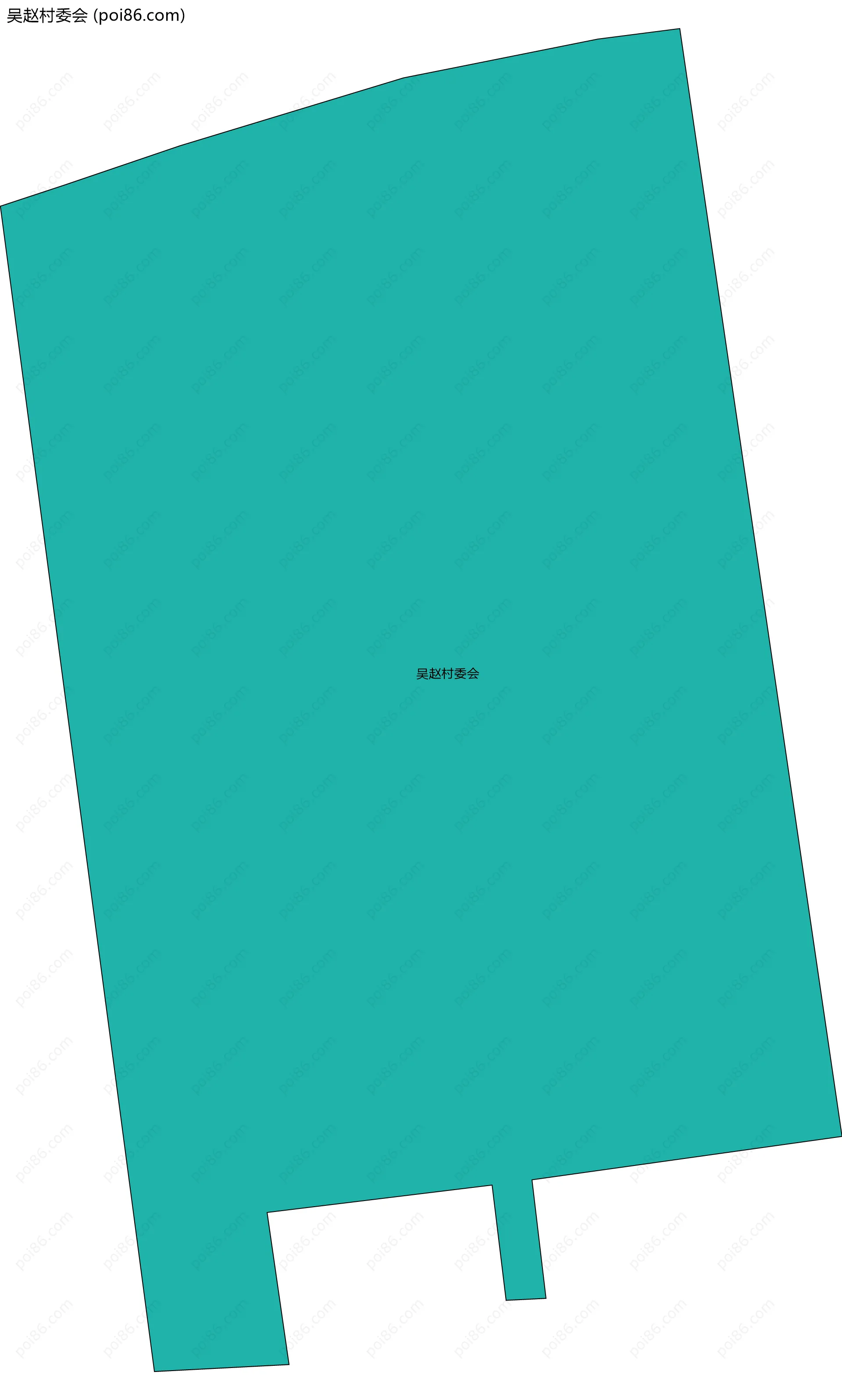 吴赵村委会边界地图