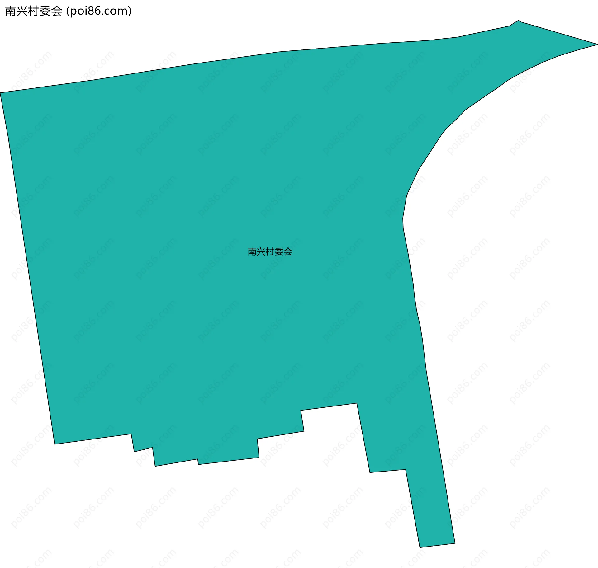 南兴村委会边界地图