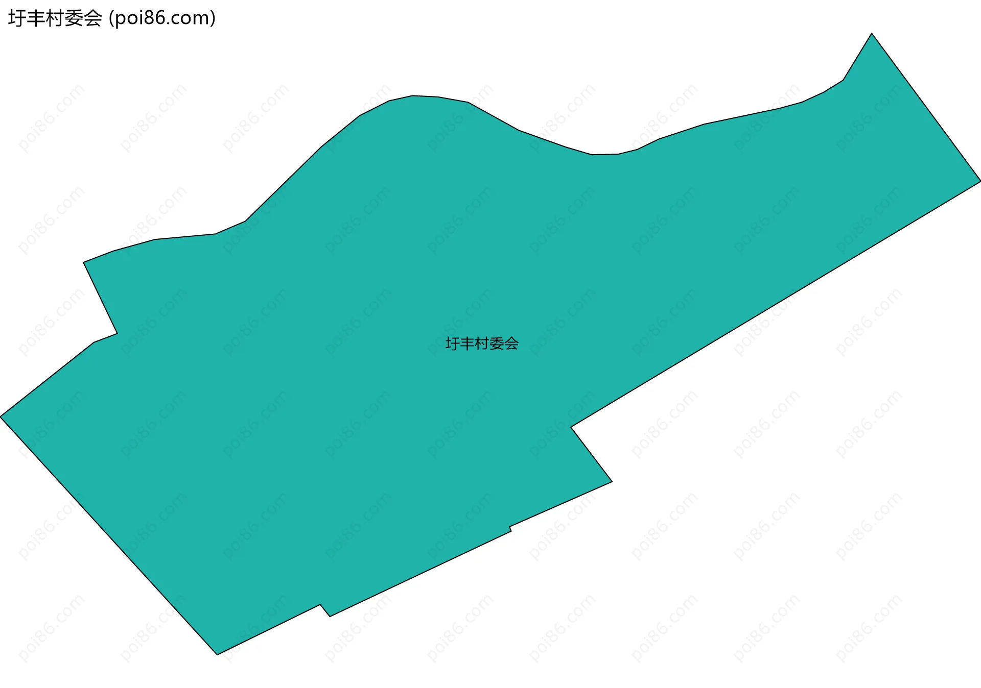 圩丰村委会边界地图