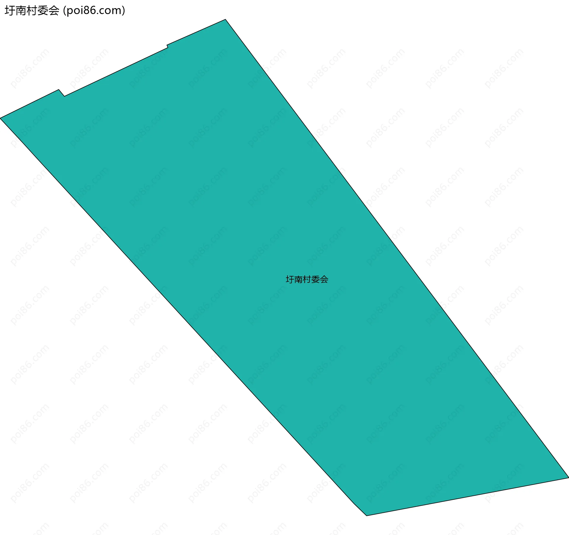 圩南村委会边界地图