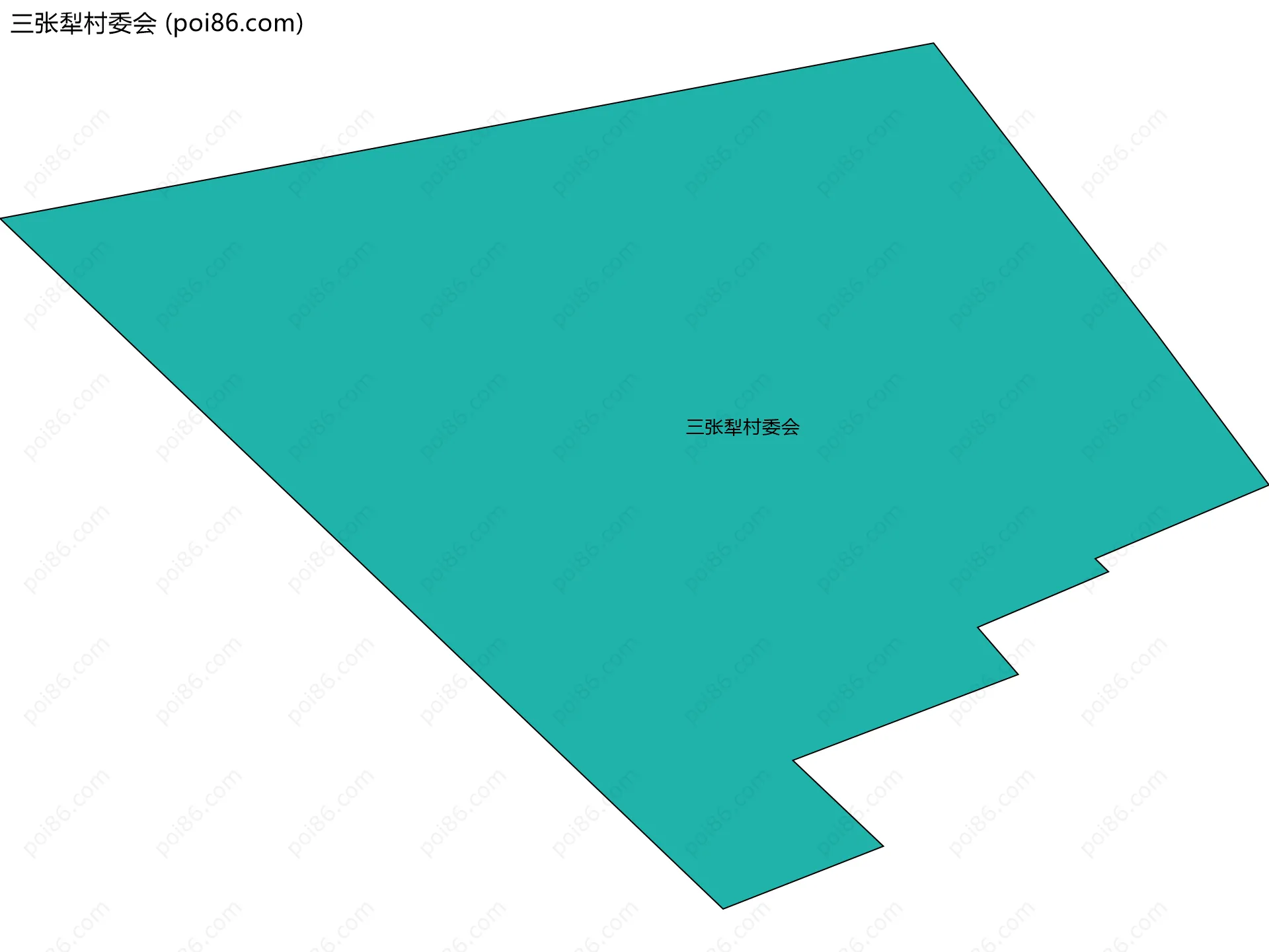 三张犁村委会边界地图