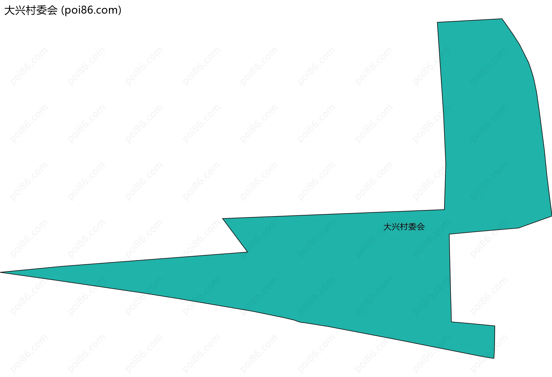 大兴村委会边界地图