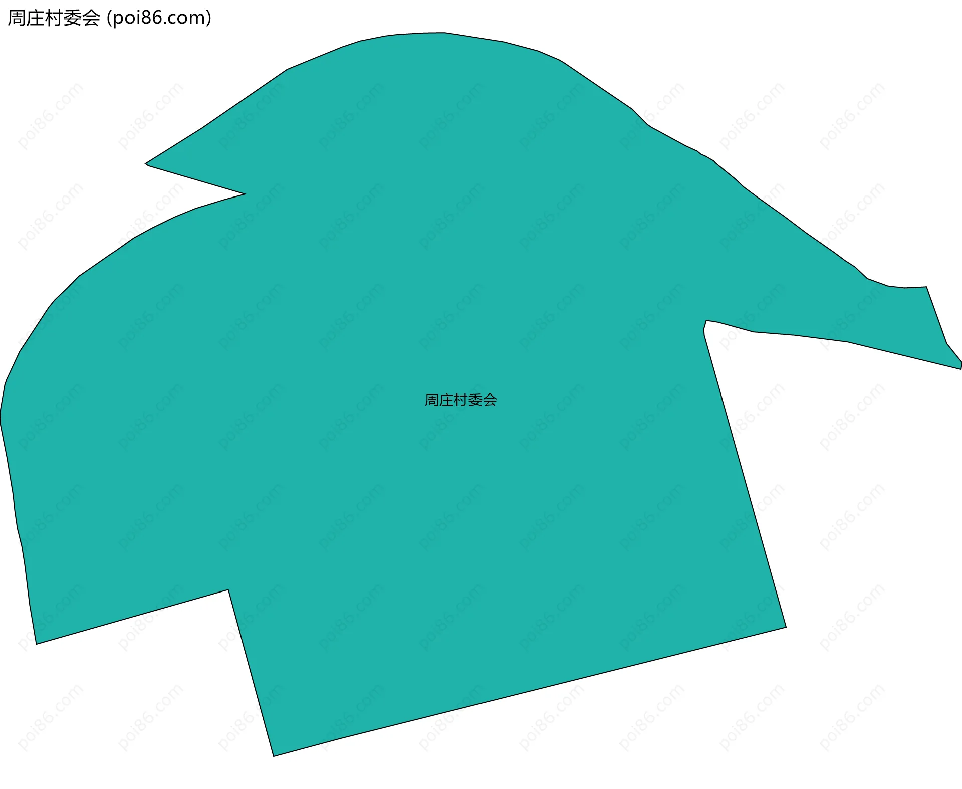 周庄村委会边界地图