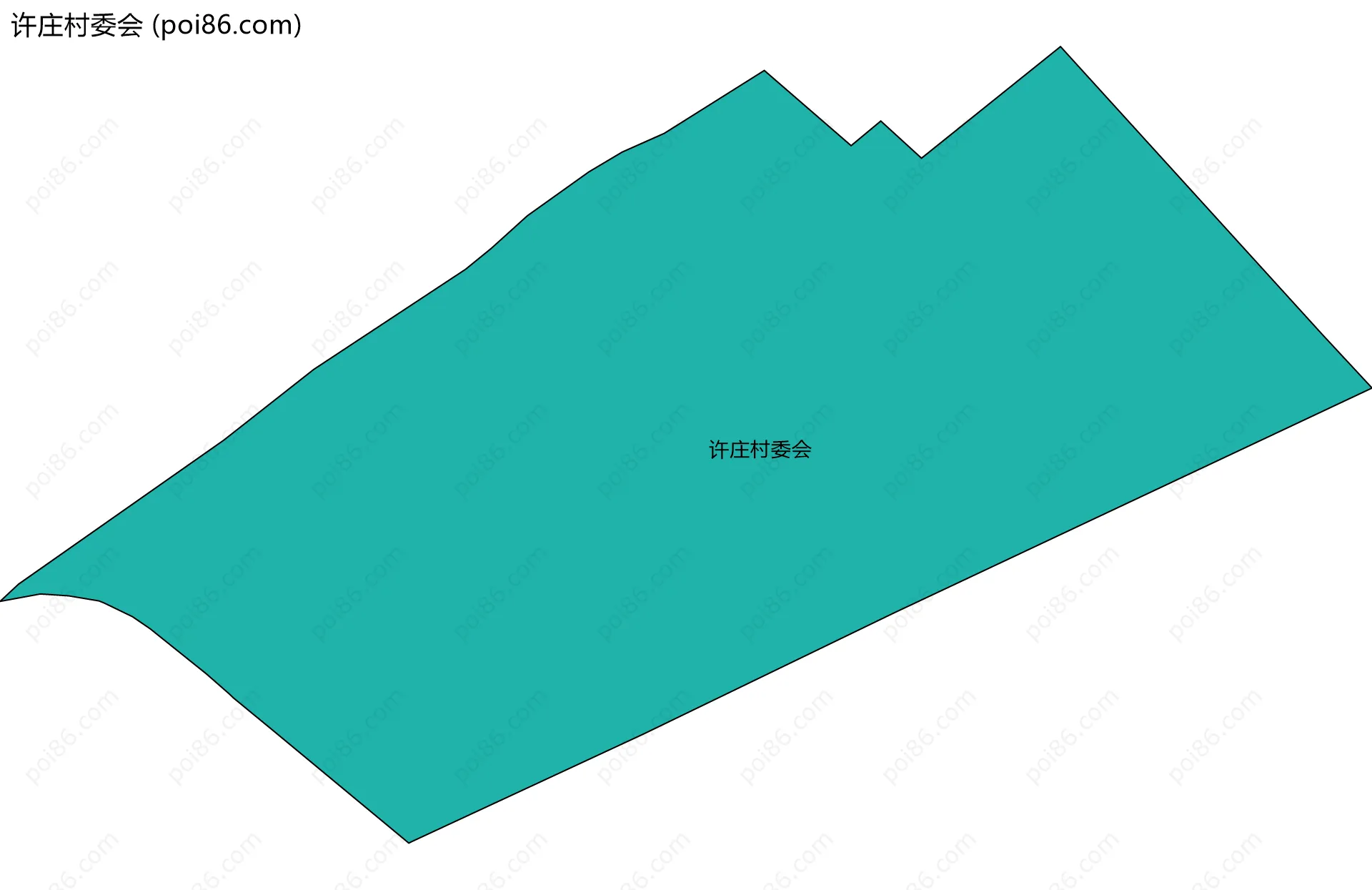 许庄村委会边界地图