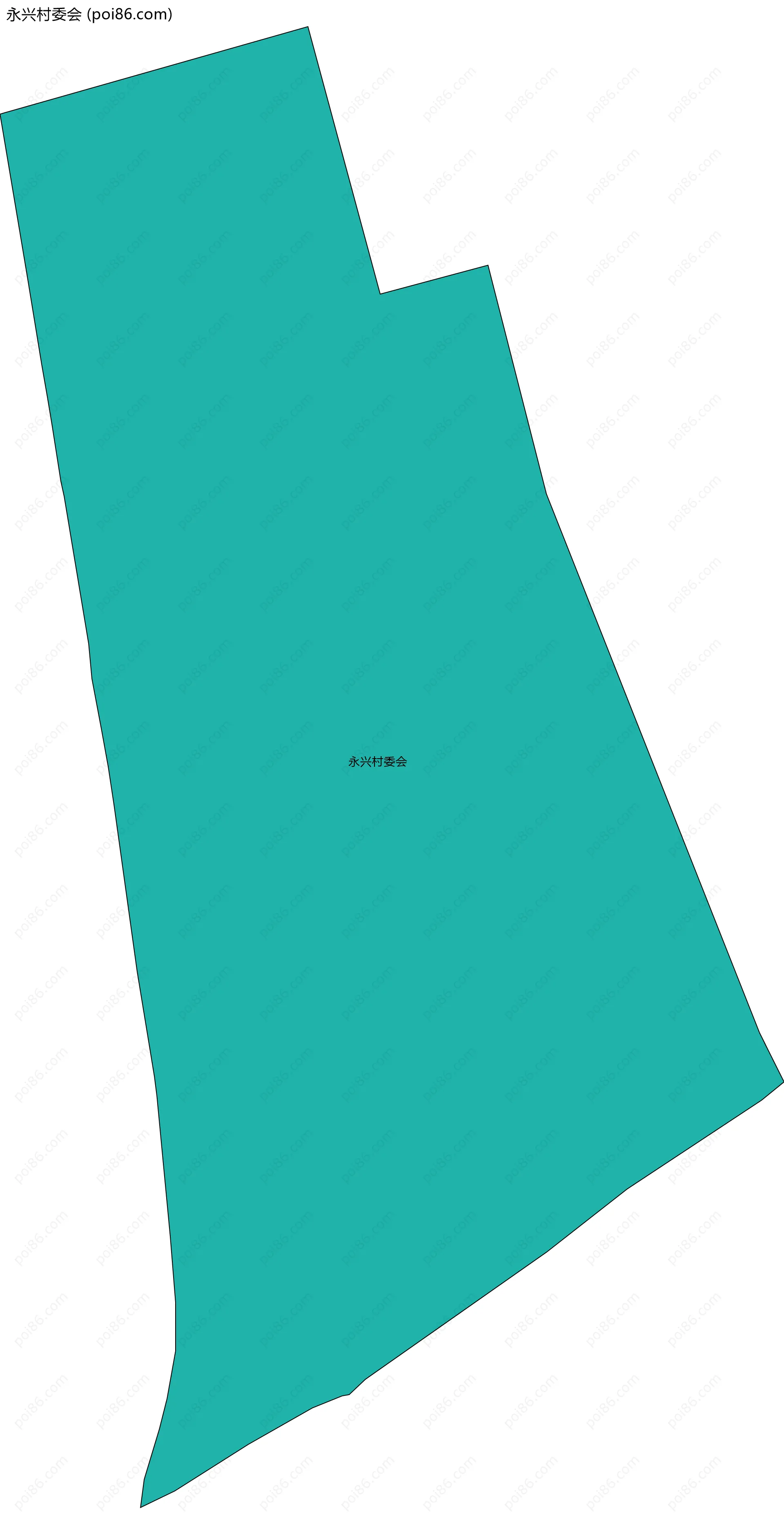 永兴村委会边界地图