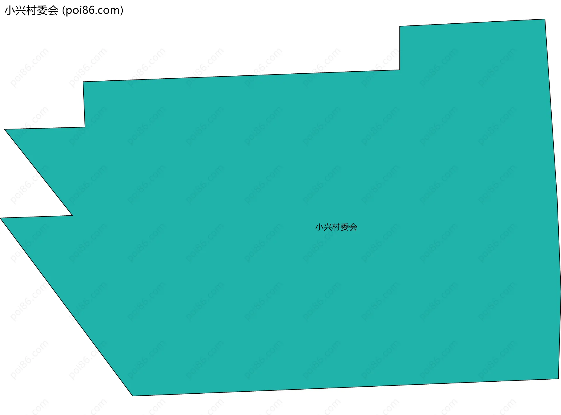 小兴村委会边界地图
