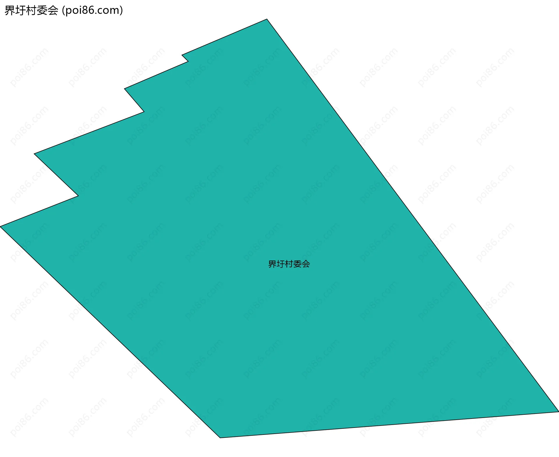 界圩村委会边界地图