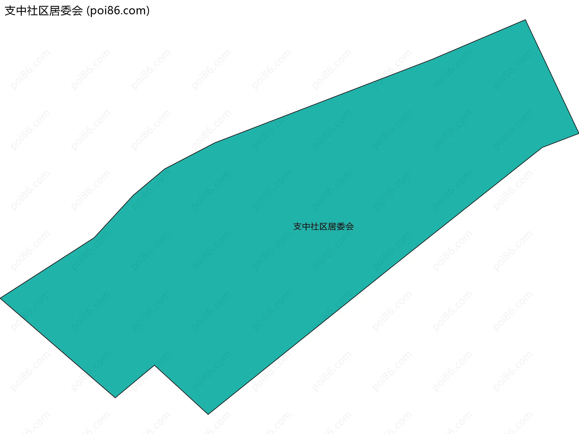 支中社区居委会边界地图