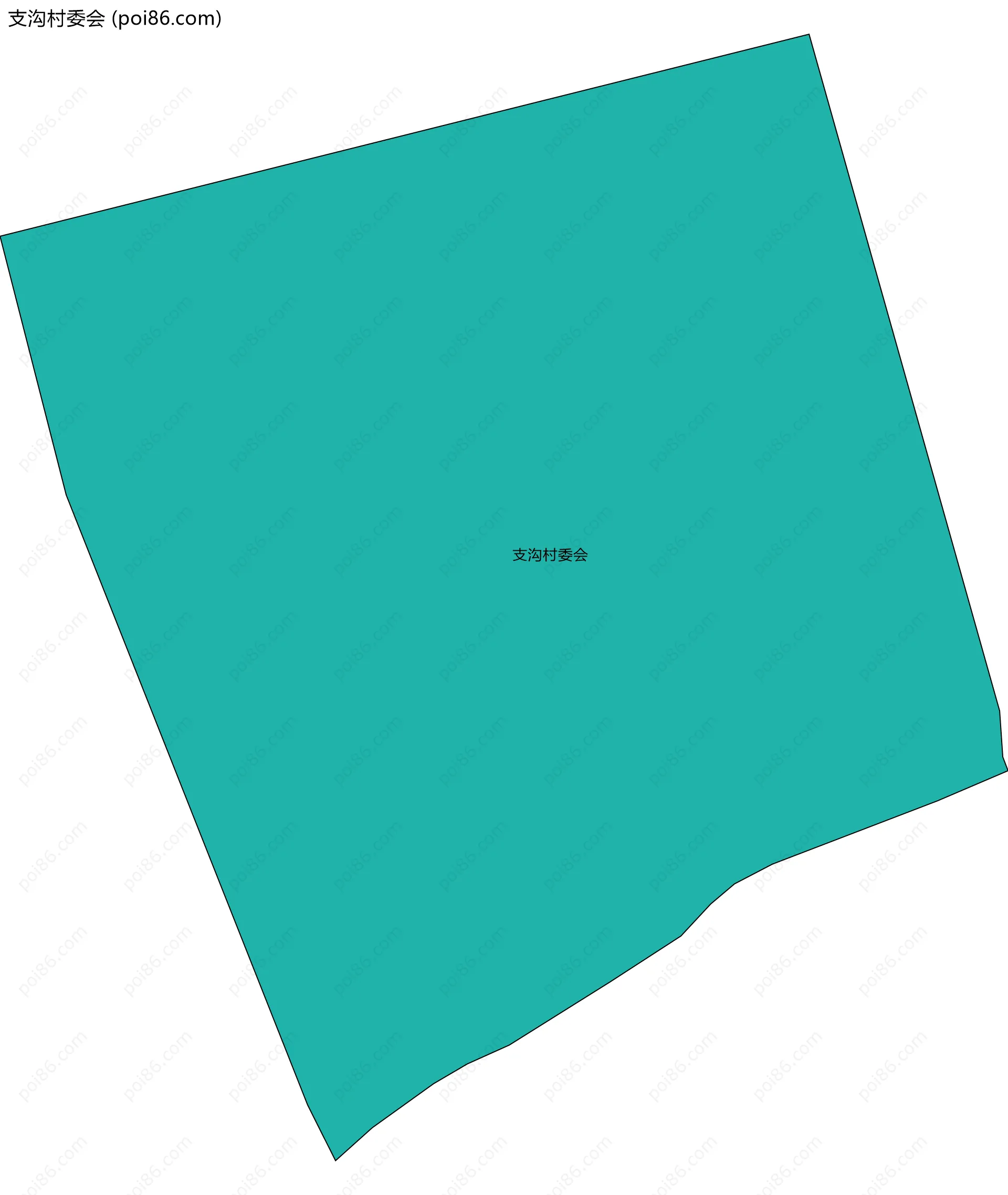 支沟村委会边界地图