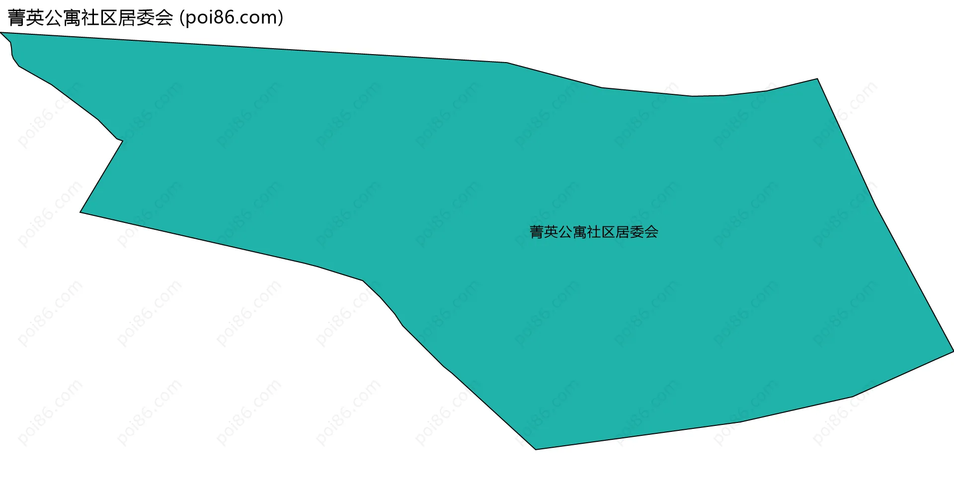 菁英公寓社区居委会边界地图