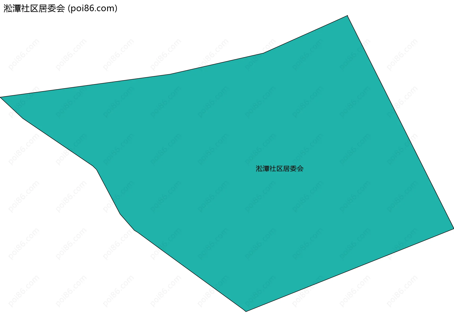 淞潭社区居委会边界地图